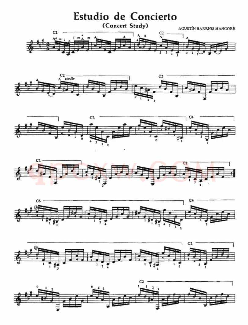 Estudio de Concierto(古典吉他)