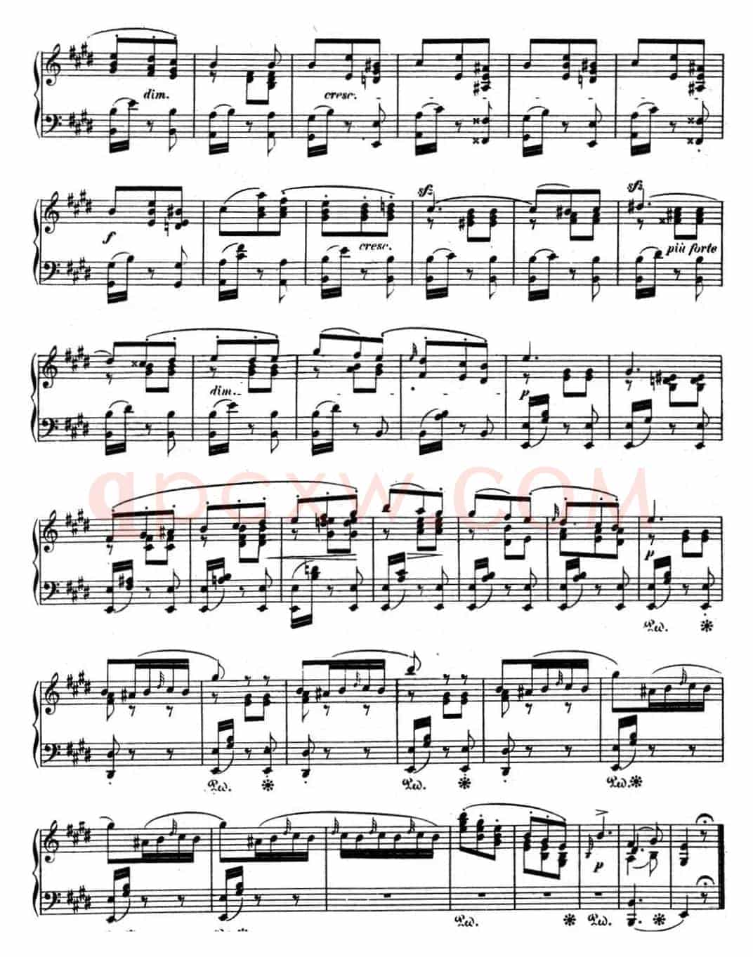 门德尔松无词歌Op.67（NO.6）