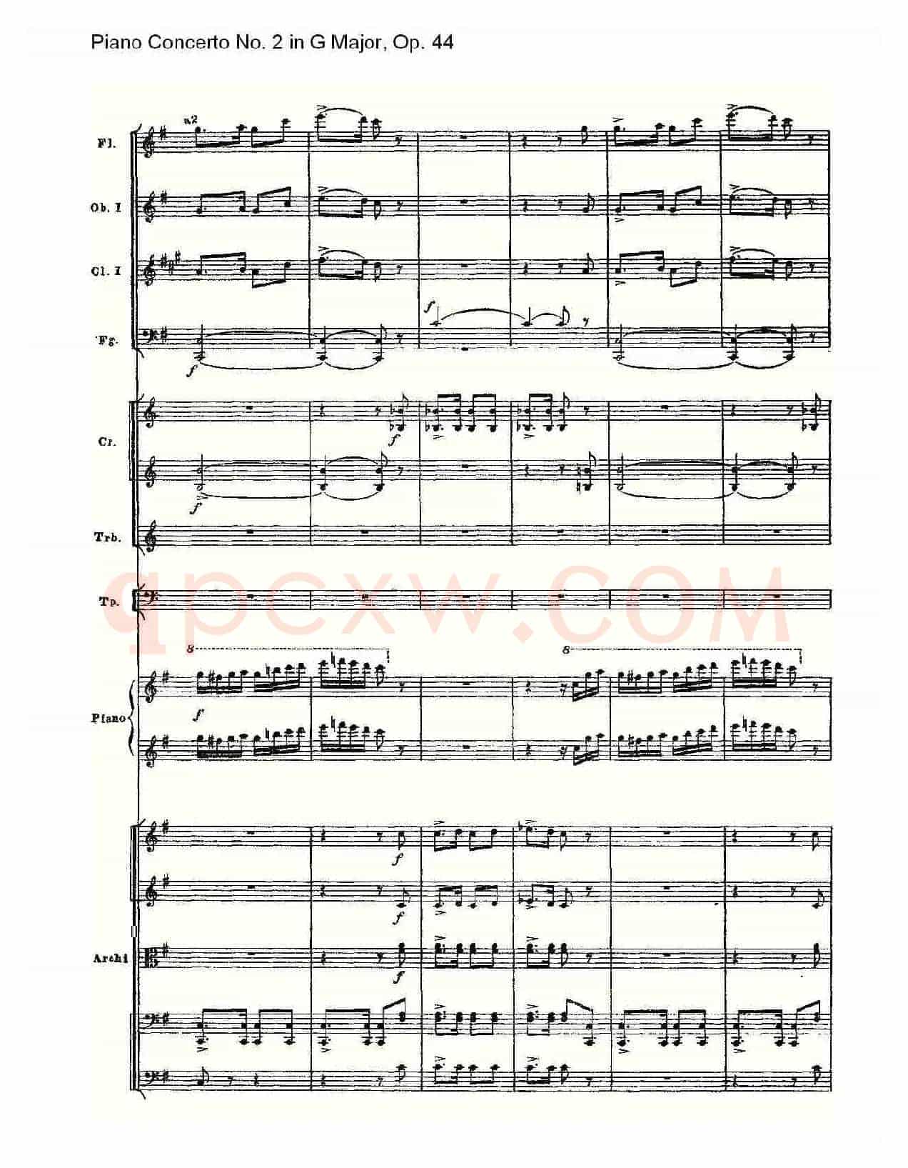 G大调第二钢琴协奏曲, Op.44第三乐章（二）