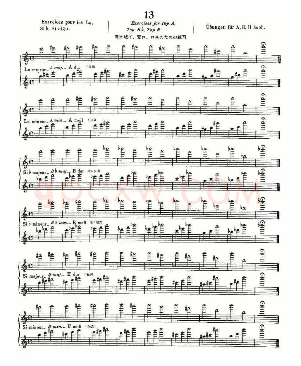 初级练习之13（Alphonse Ludec - Debutant Flutiste）
