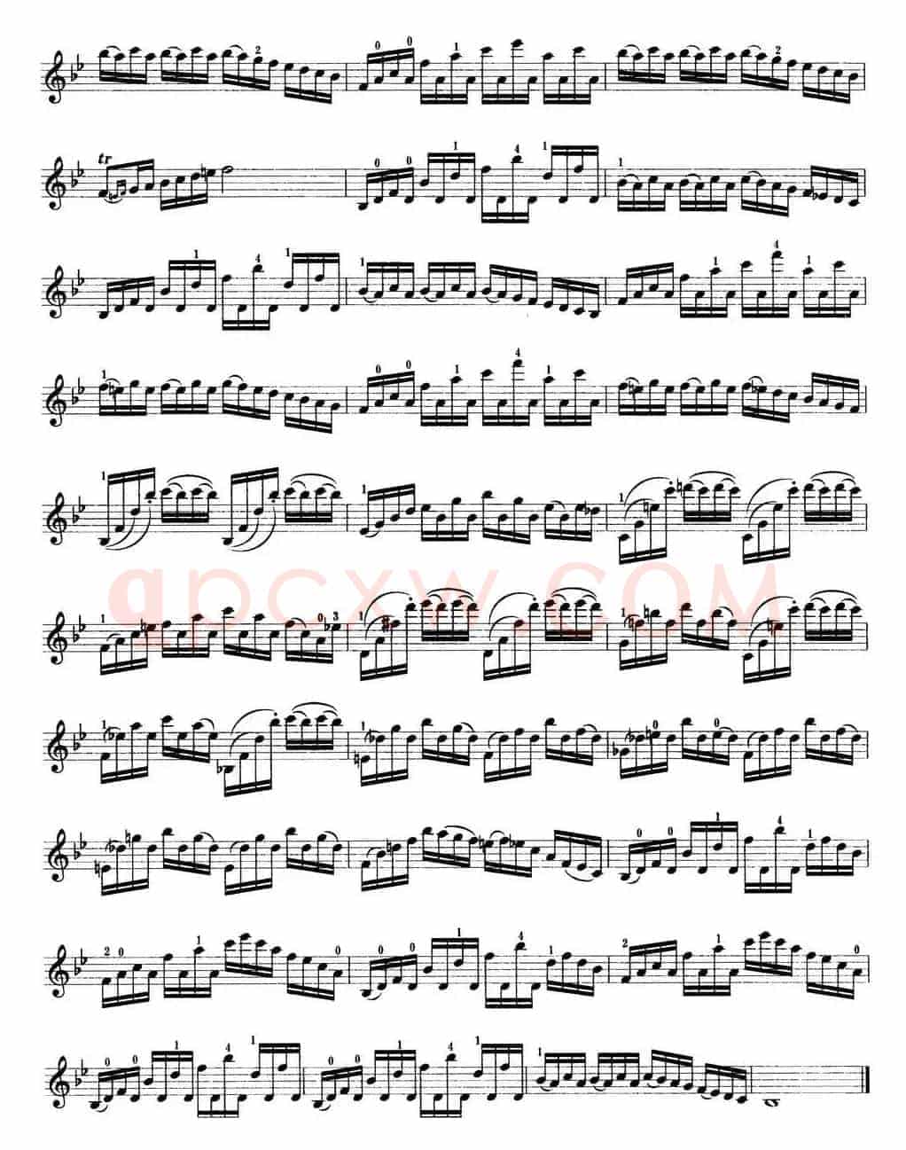 小提琴考级第七级：练习曲（6首）