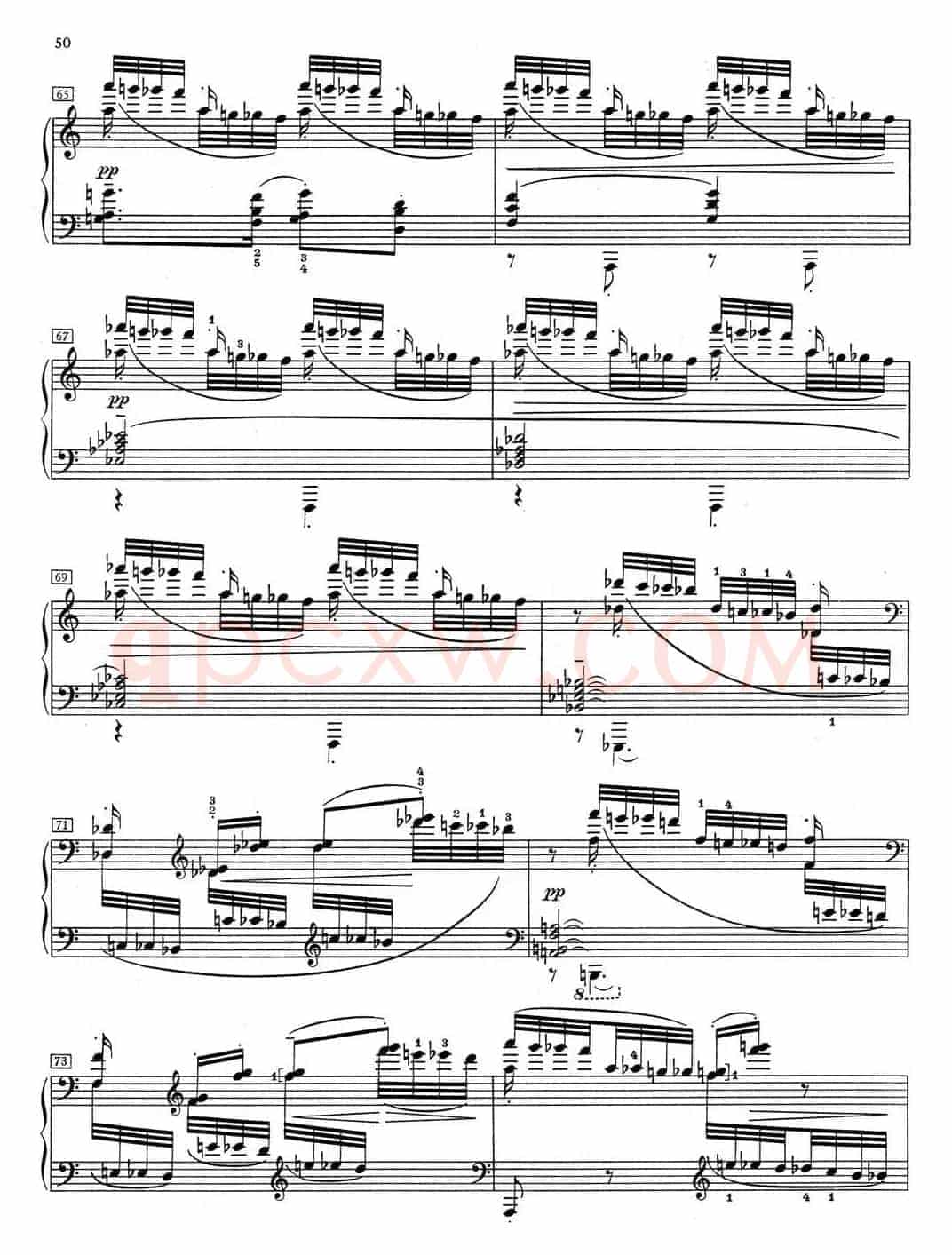德彪西12首钢琴练习曲(7 半音阶练习v1.0 degrés chromatiques)