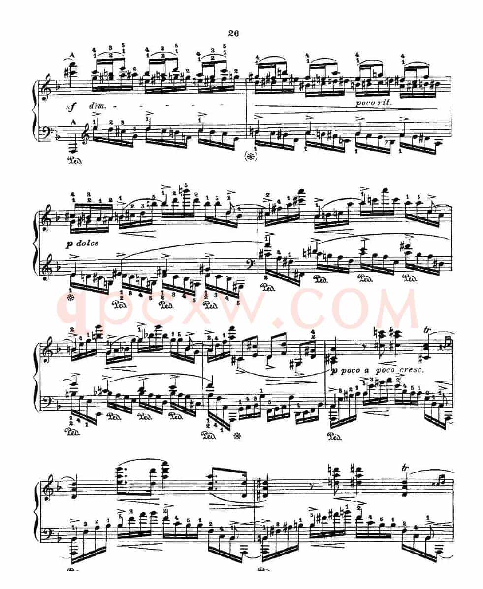 肖邦《练习曲》Fr.Chopin Op.10 No8-1