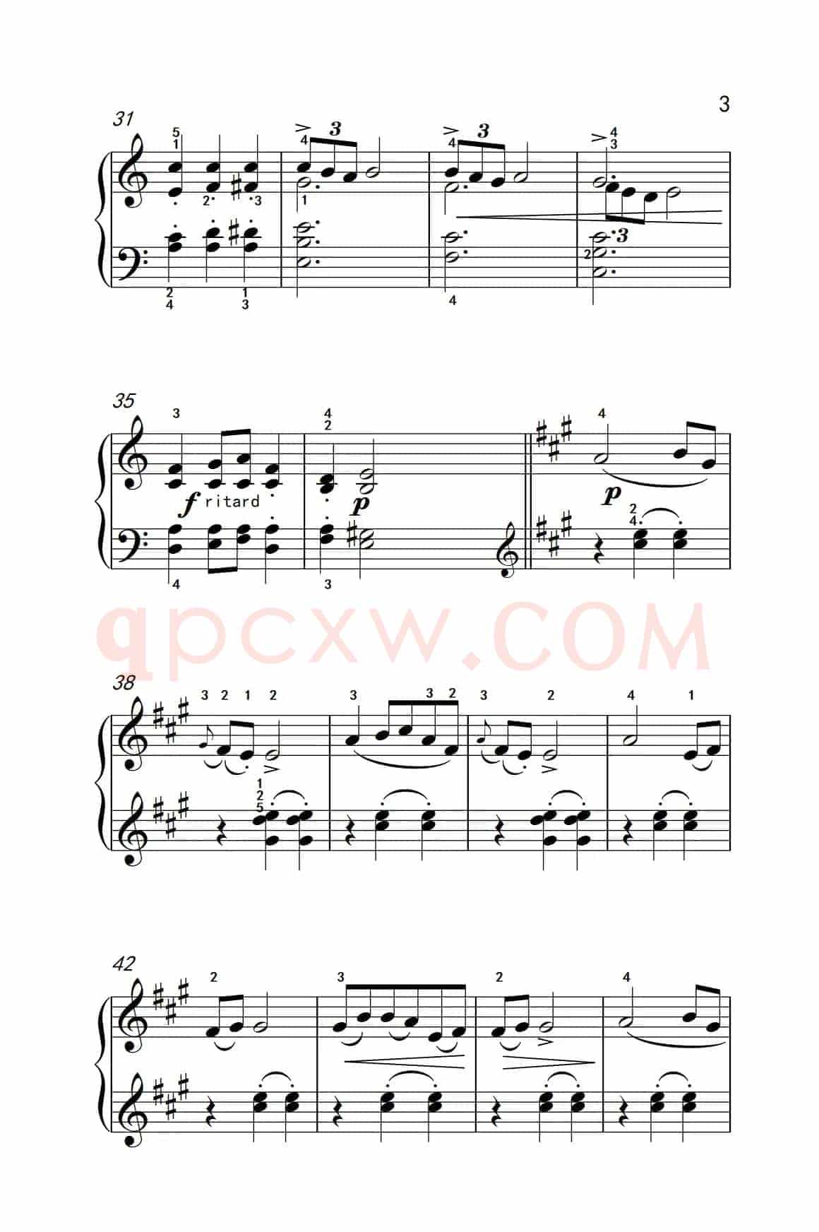 第四级 2.圆舞曲（中央音乐学院 钢琴（业余）考级教程 4-6级）