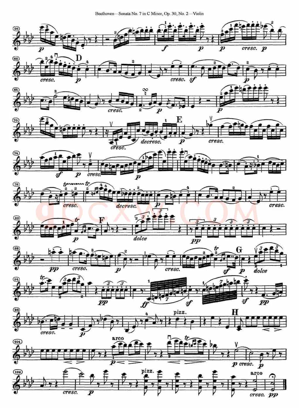 Violin Sonata No.7 in C Minor Op.30 No.2
