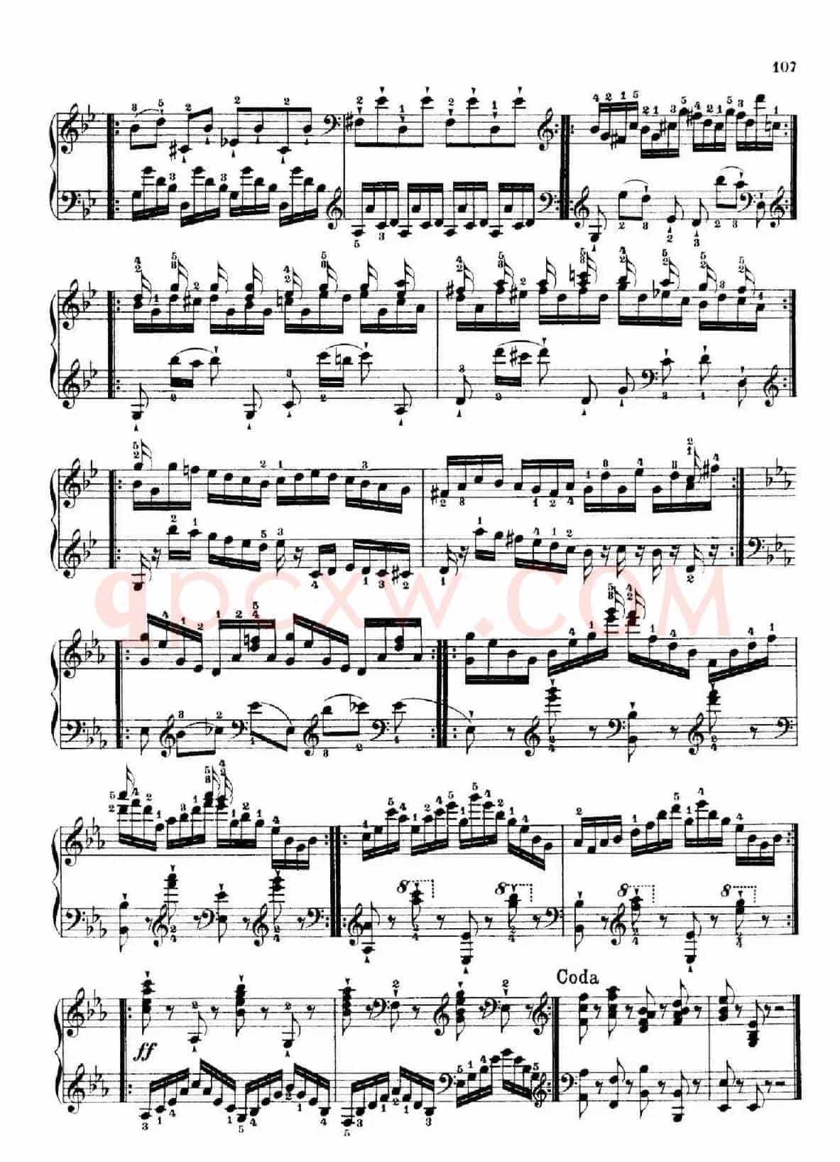 School of the Virtuoso Op.365（60首钢琴高级练习曲·46）