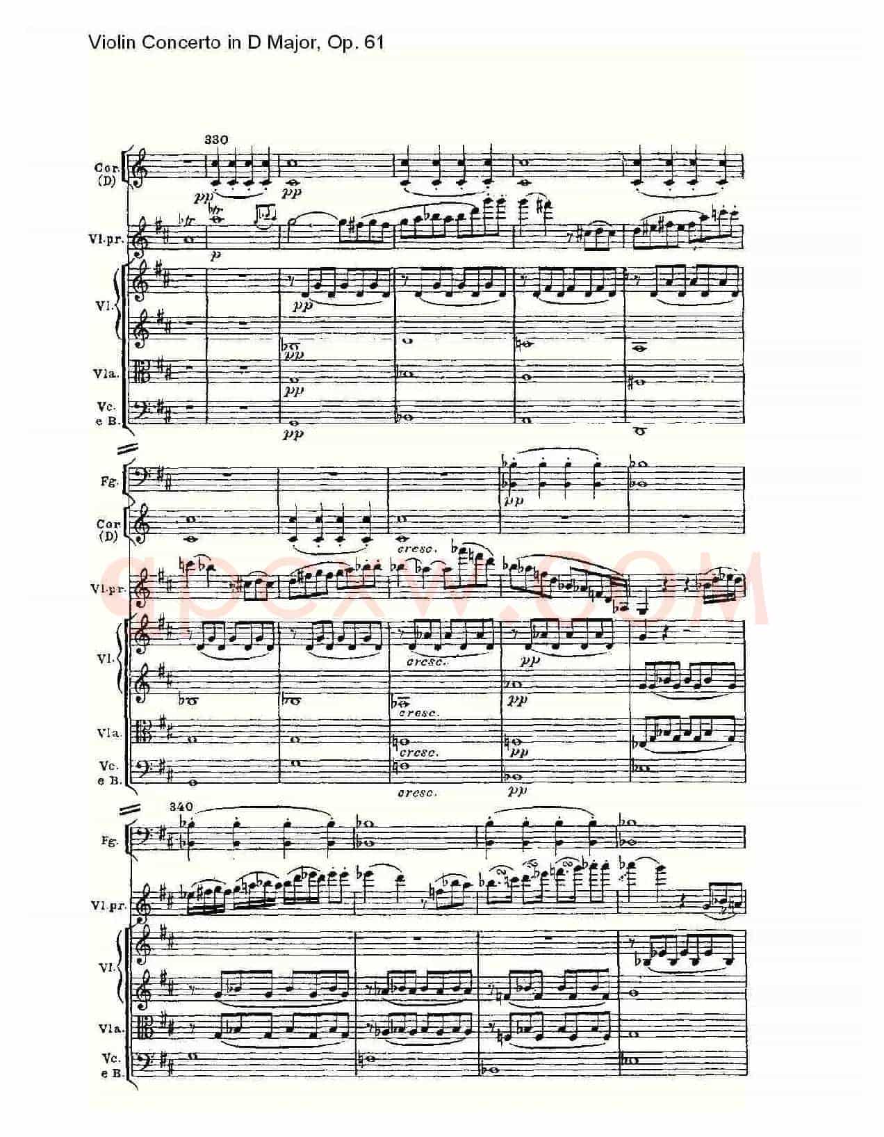 D大调小提琴协奏曲 Op.61第一乐章（二）