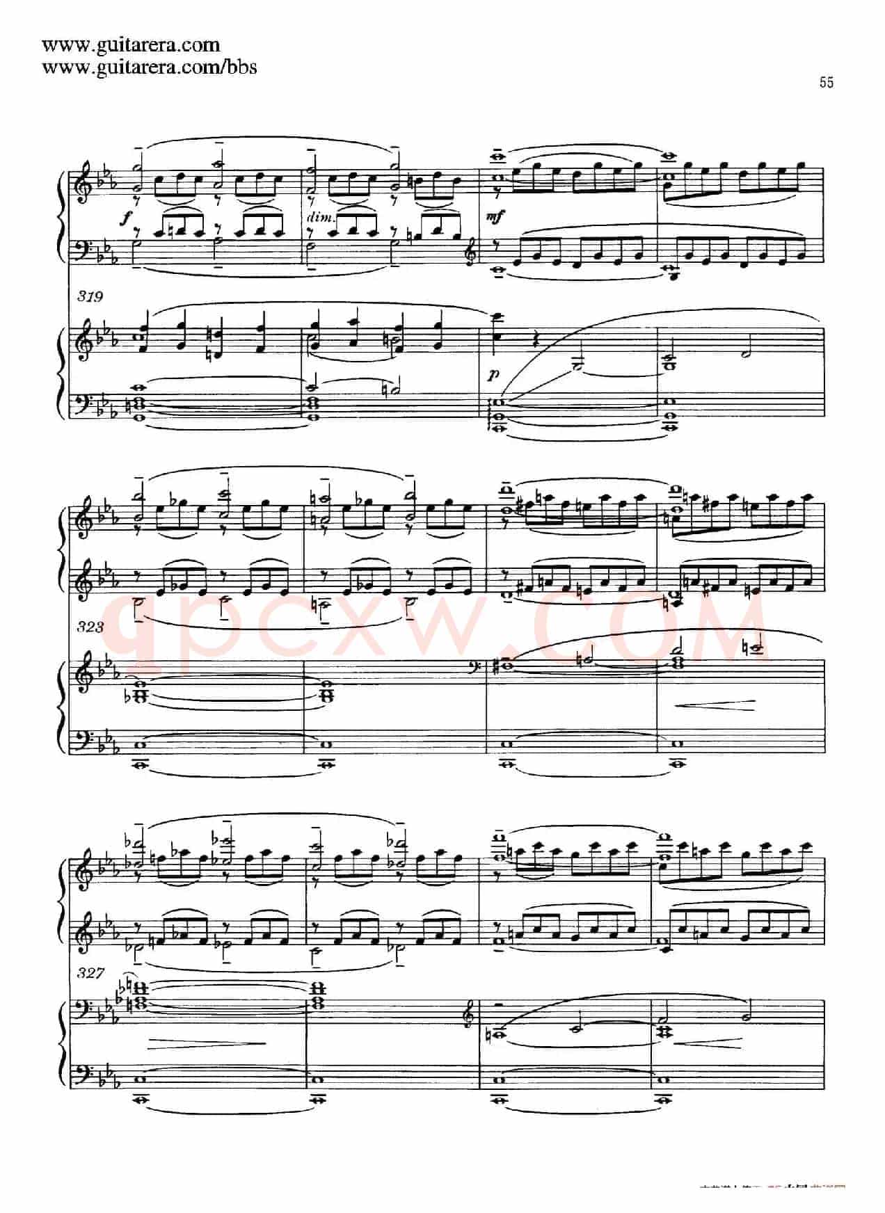 c小调第二钢琴协奏曲 Op.18(双钢琴·第一乐章)