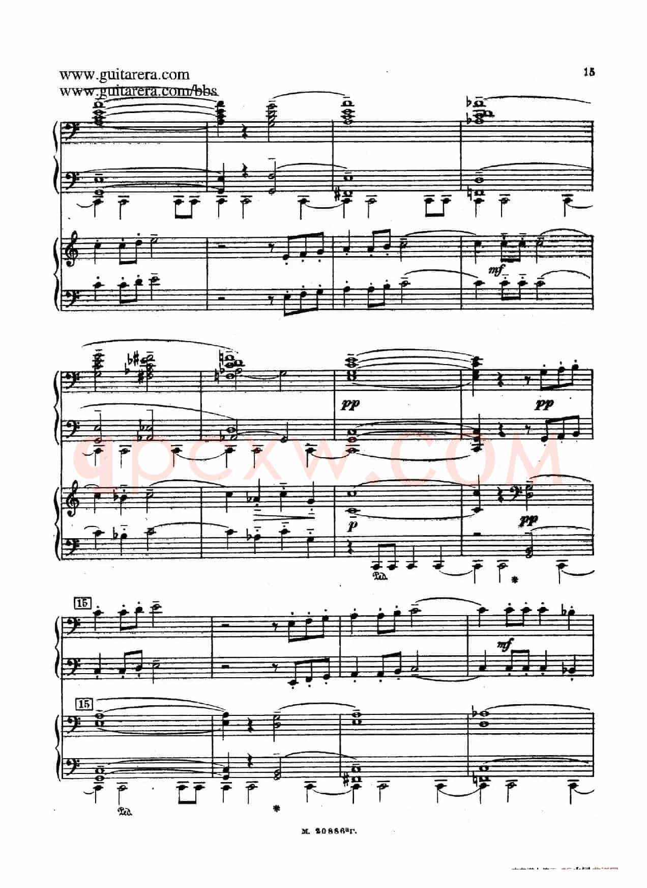 第二双钢琴组曲 Suite for Two Pianos No.2 Op.17(1. 引子 Introduction)