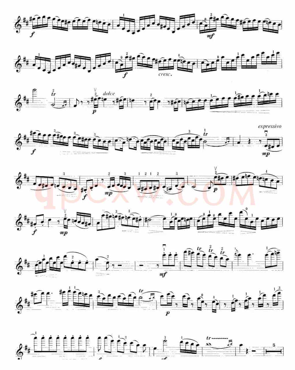小提琴考级第八级：外国乐曲（7首）