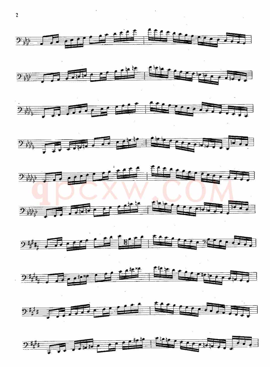 大管高级练习曲 第一部分 每日练习（1—10）