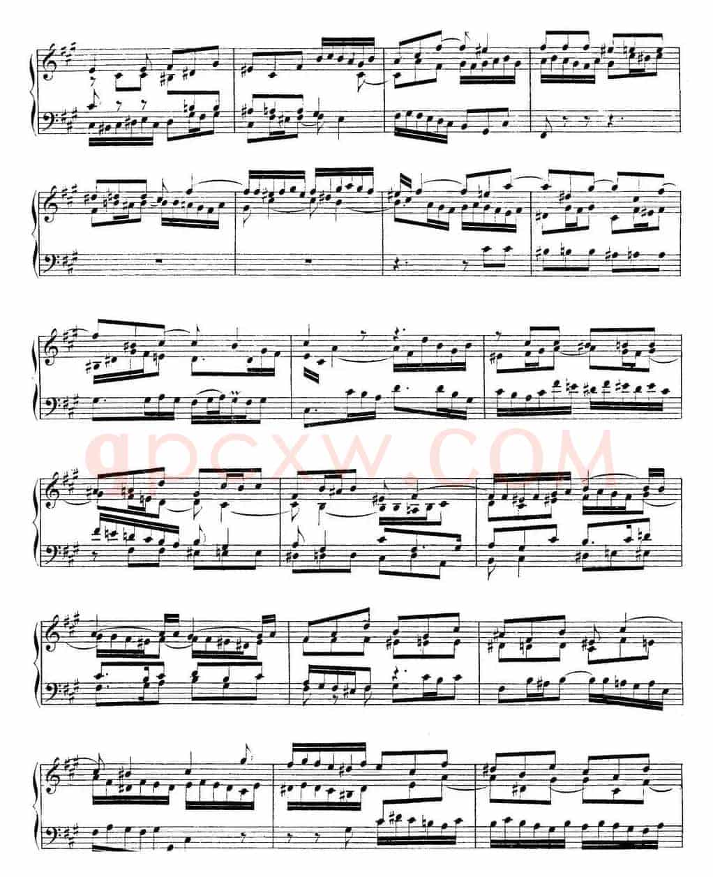 Toccata BWV 910(7首托卡塔·No.1 #F小调)