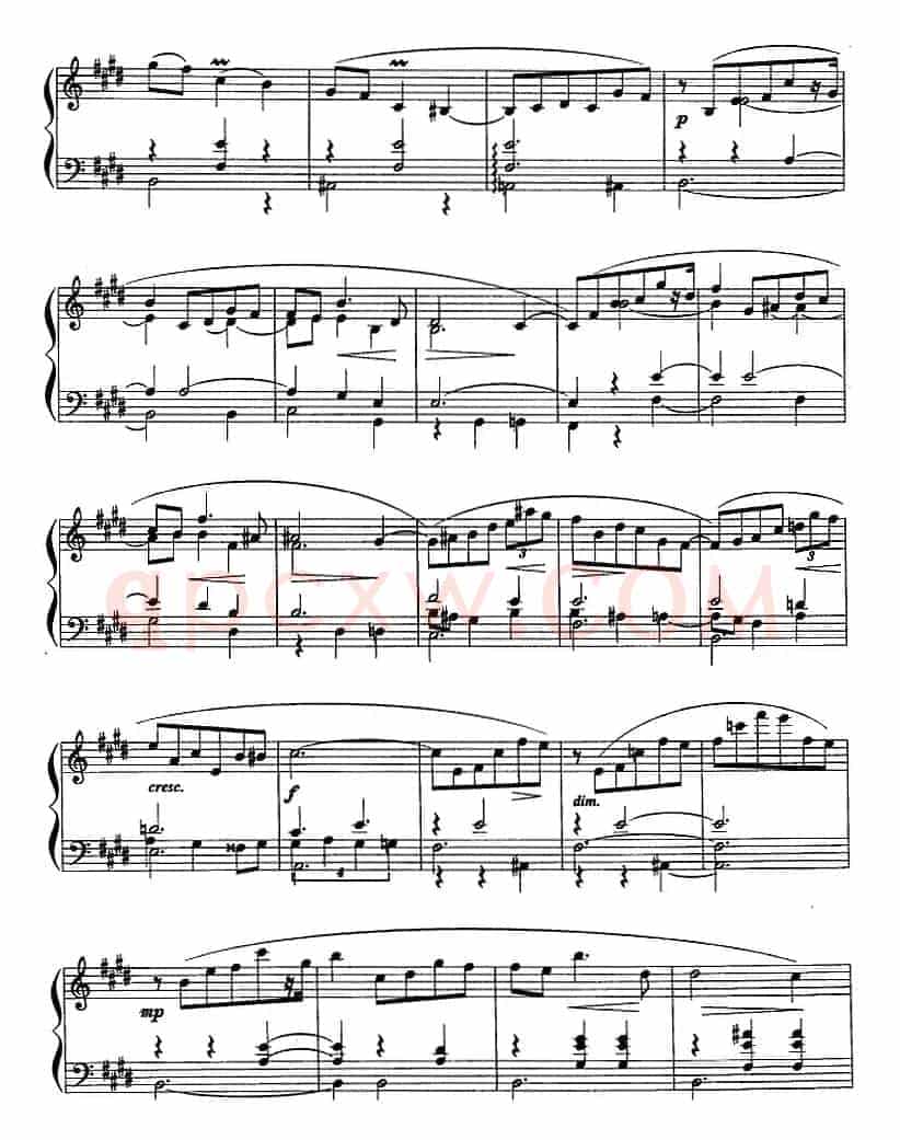 现代钢琴曲：24、玛祖卡（Op.25，No.4）
