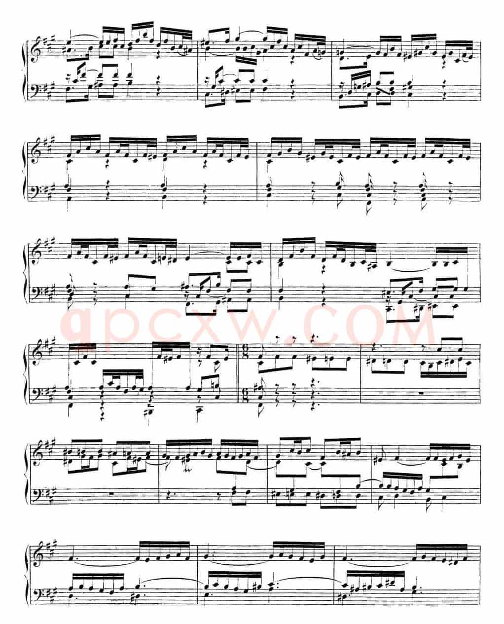 Toccata BWV 910(7首托卡塔·No.1 #F小调)