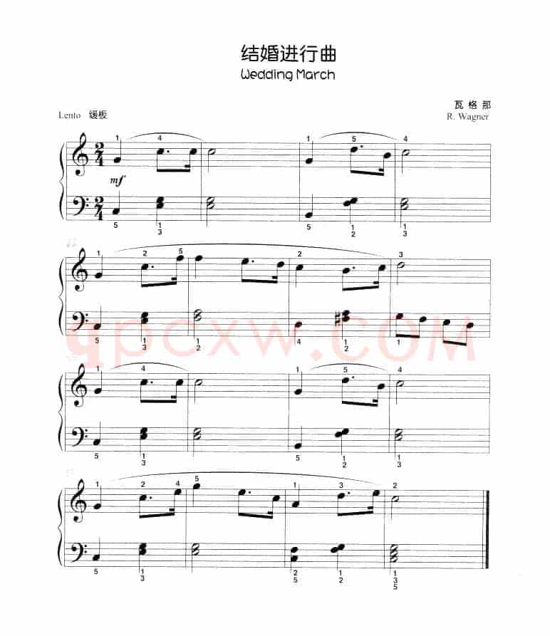 结婚进行曲（儿童古典钢琴小品）