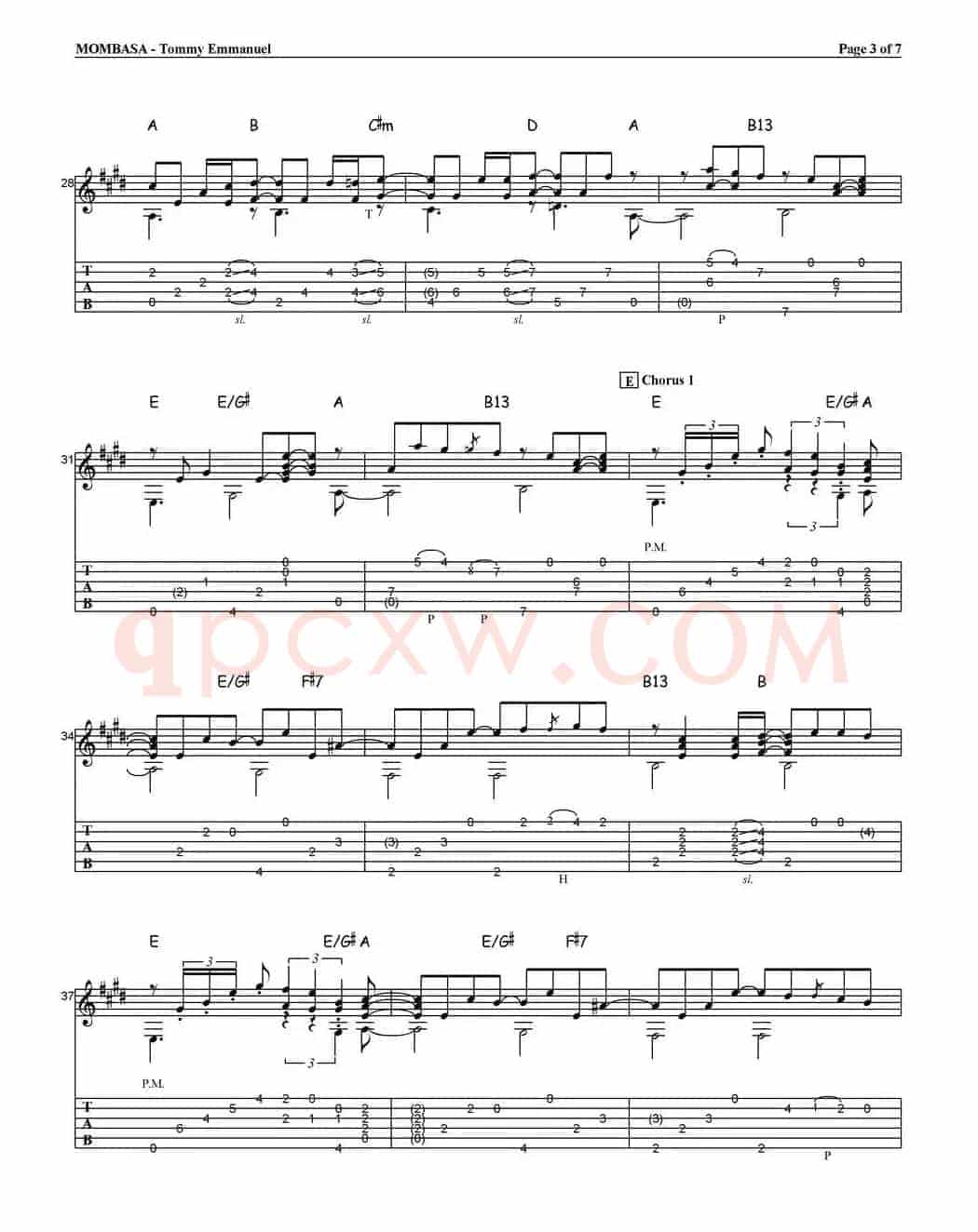 tommy emmanuel：mombasa（指弹吉他）
