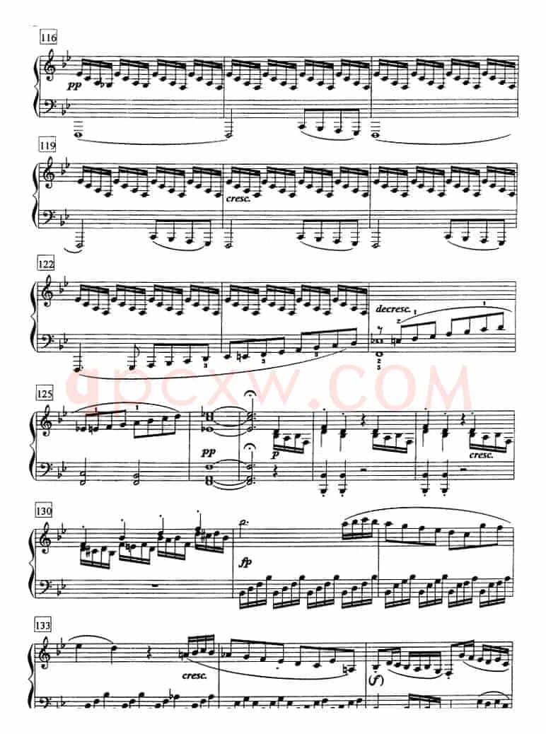 钢琴教程第七级 大型乐曲（降B大调奏鸣曲 Op.22 第一乐章）