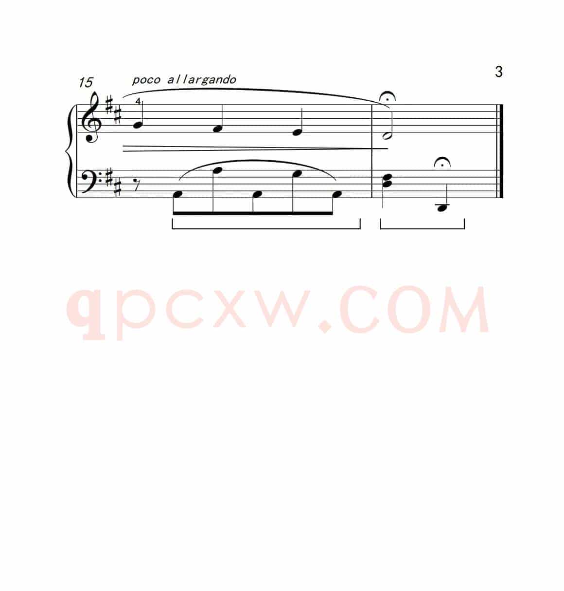 摇篮曲（约翰·汤普森 成人钢琴教程 第二册）