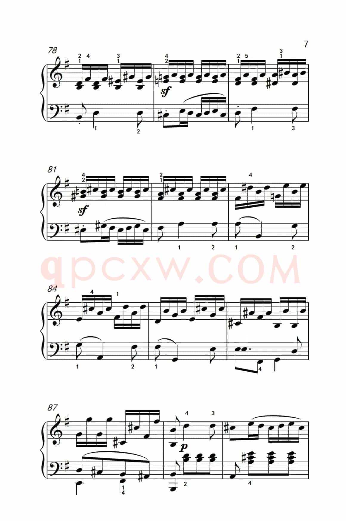 第九级2.G大调奏鸣曲 第一乐章 Op.31 No.1（中央音乐学院 钢琴（业余）考级教程 7-9级）