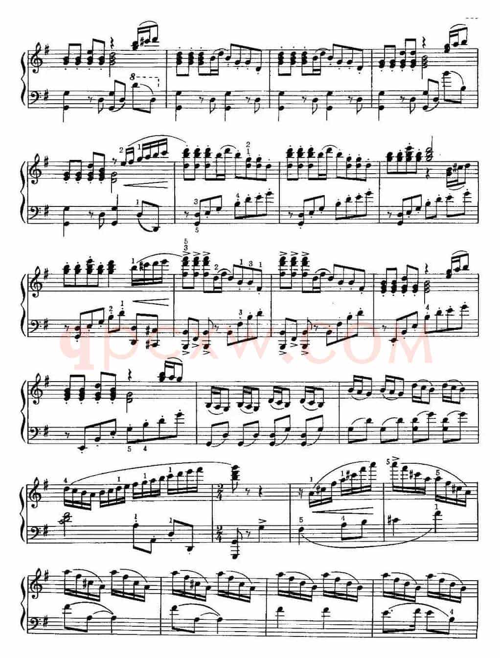 中国钢琴名曲30首：快乐的女战士