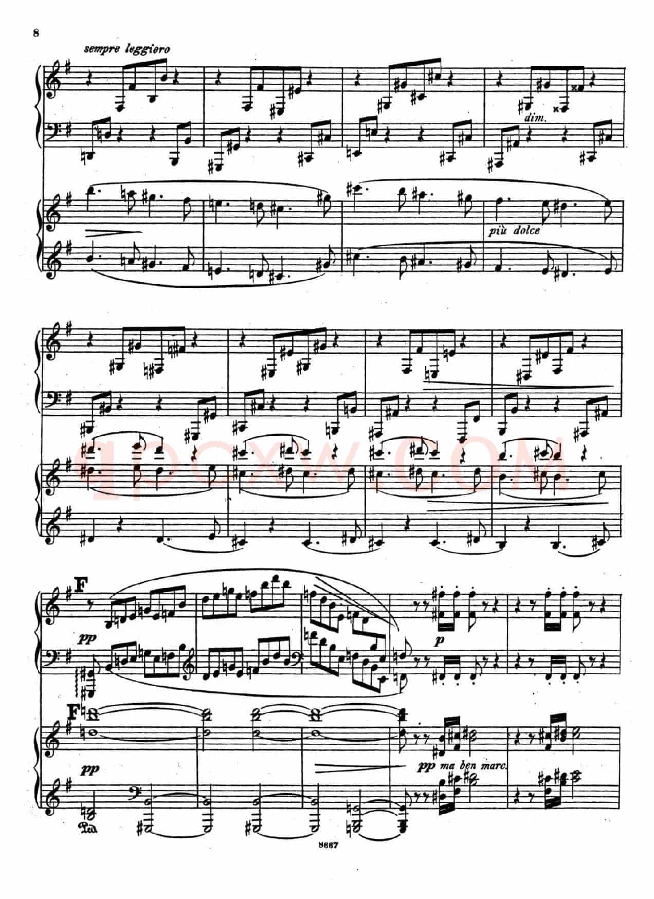 Symphony No.4 in e Minor Op.98(e小调第四交响曲·双钢琴)