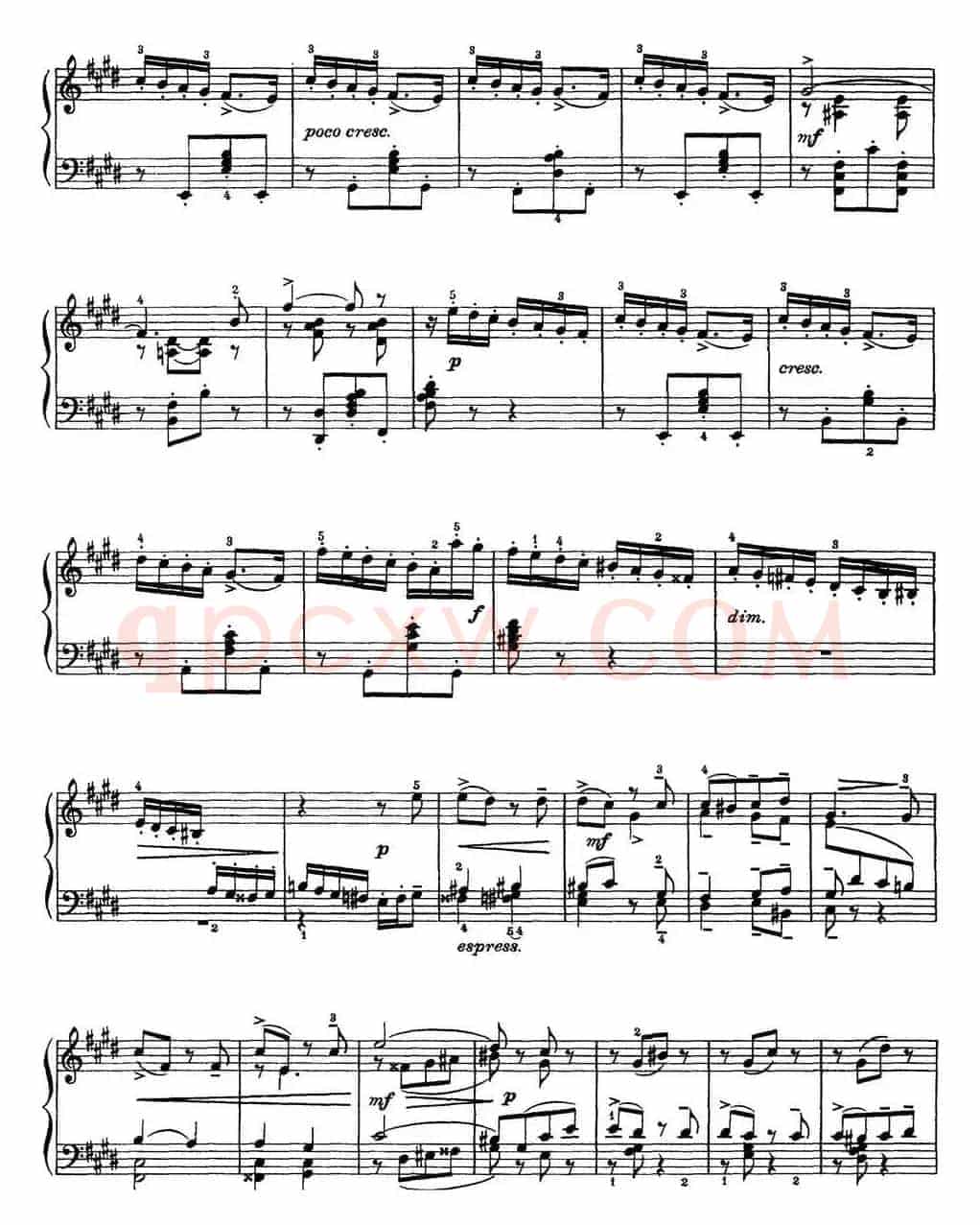 柴可夫斯基18首钢琴小品Op.72(3.Tendres reproches)