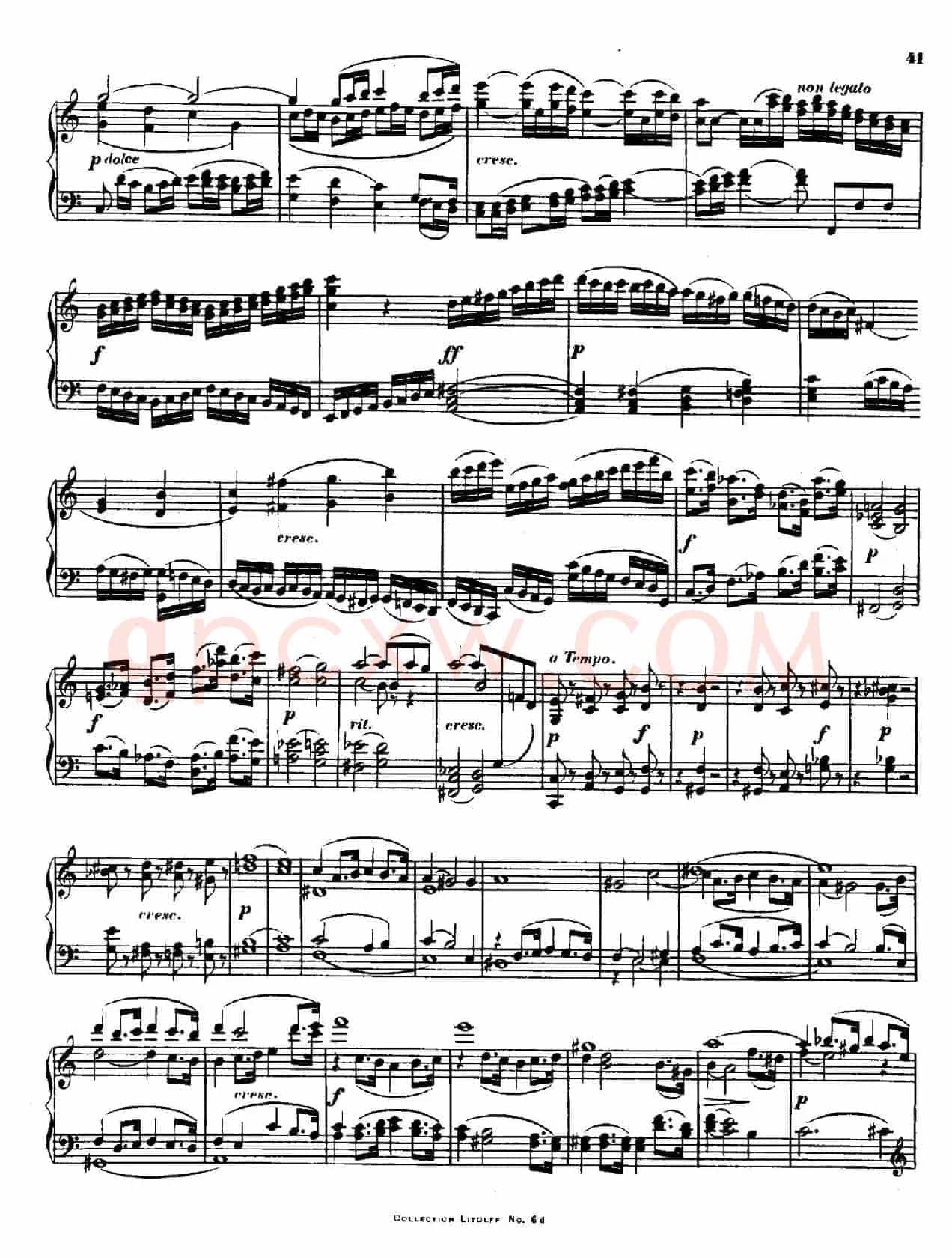 String Quartet No.15 in a Minor Op.132(a小调第十五弦乐四重奏·钢琴独奏版)