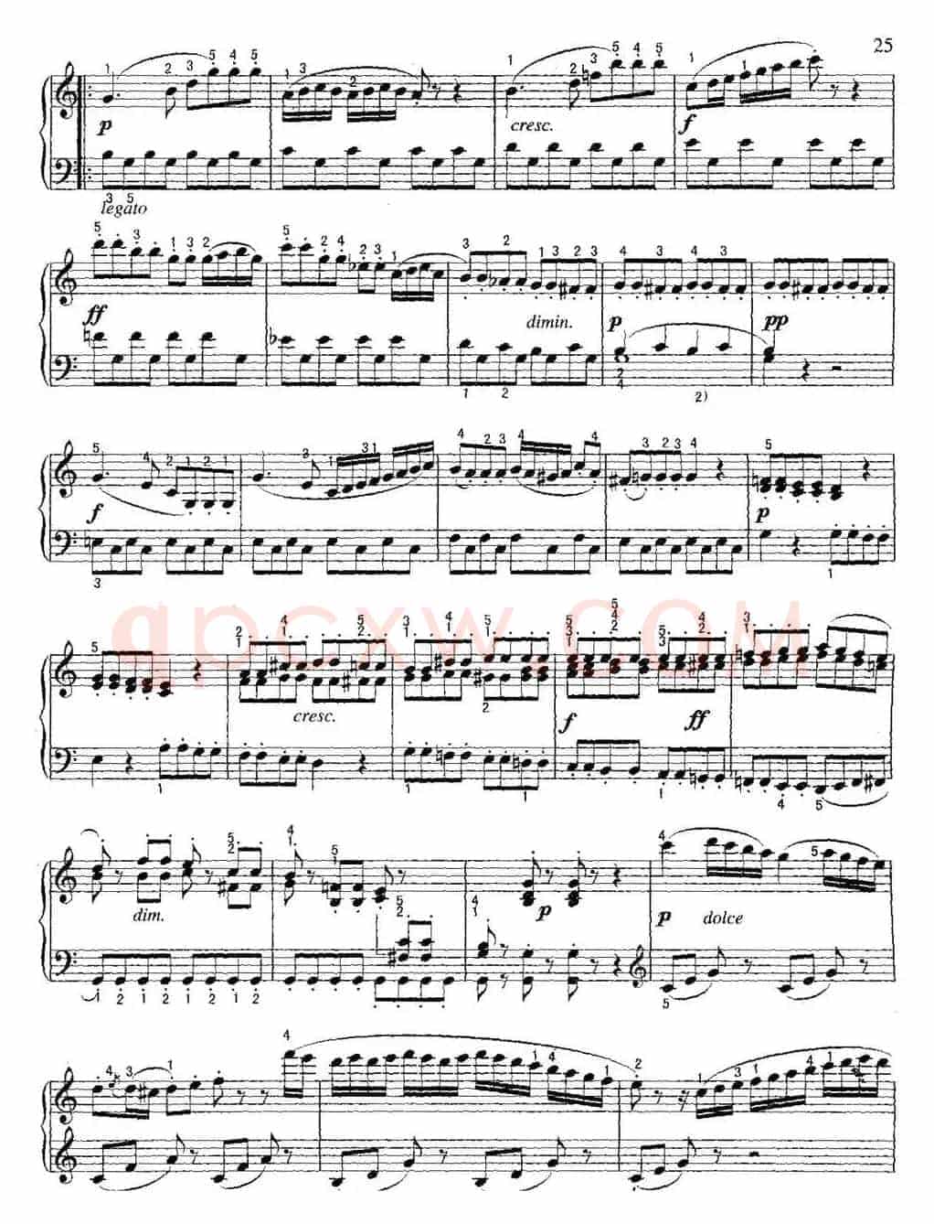 不可不弹的世界钢琴名曲：小奏鸣曲Op.36-3