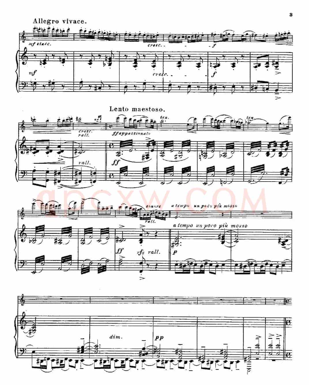 Fantaisies nationales. Hongrois.（Op.59 No.6）（长笛+钢琴伴奏）