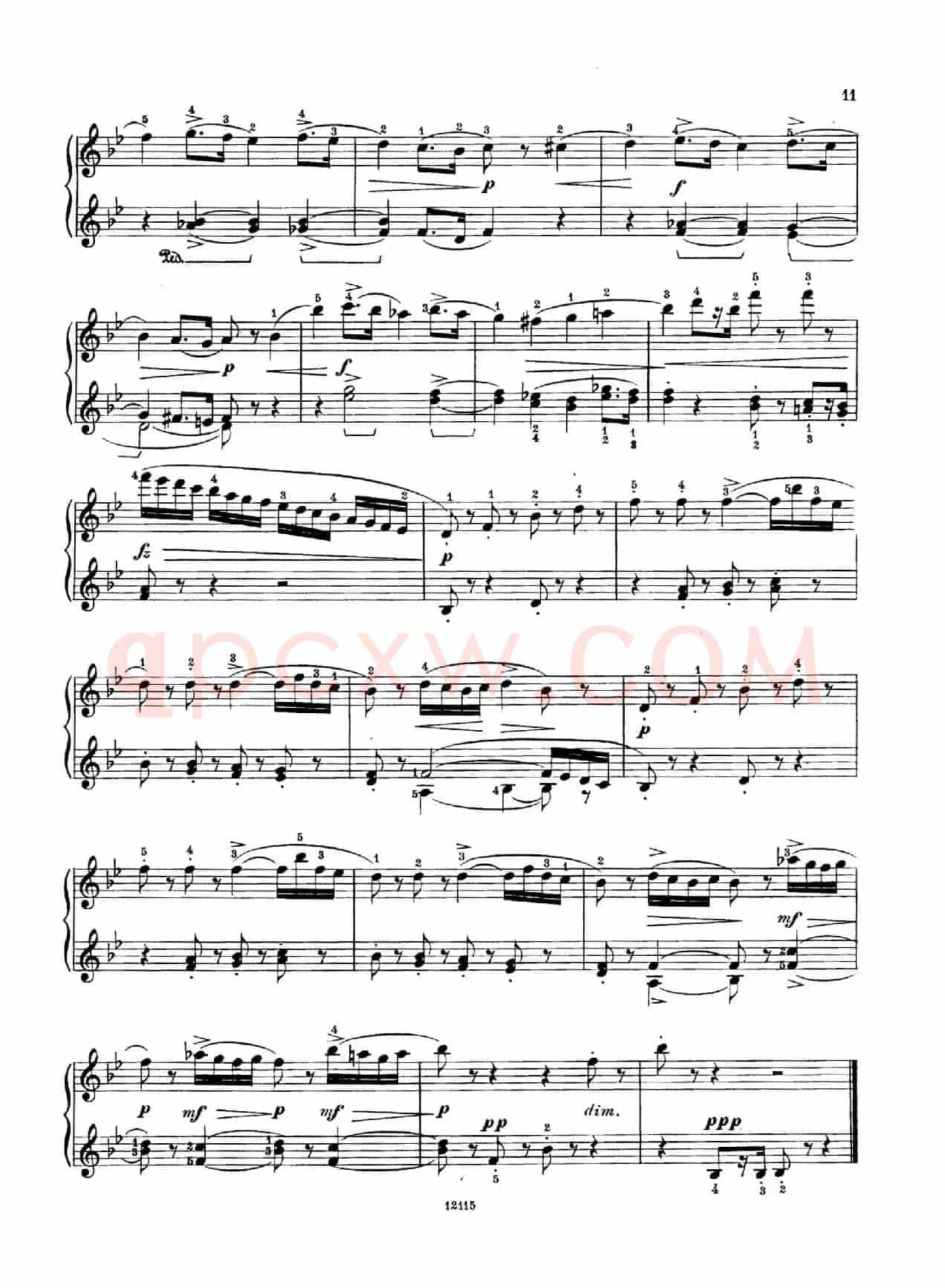 Six Humorous Bagatelles Op.11(6首幽默小品·5)