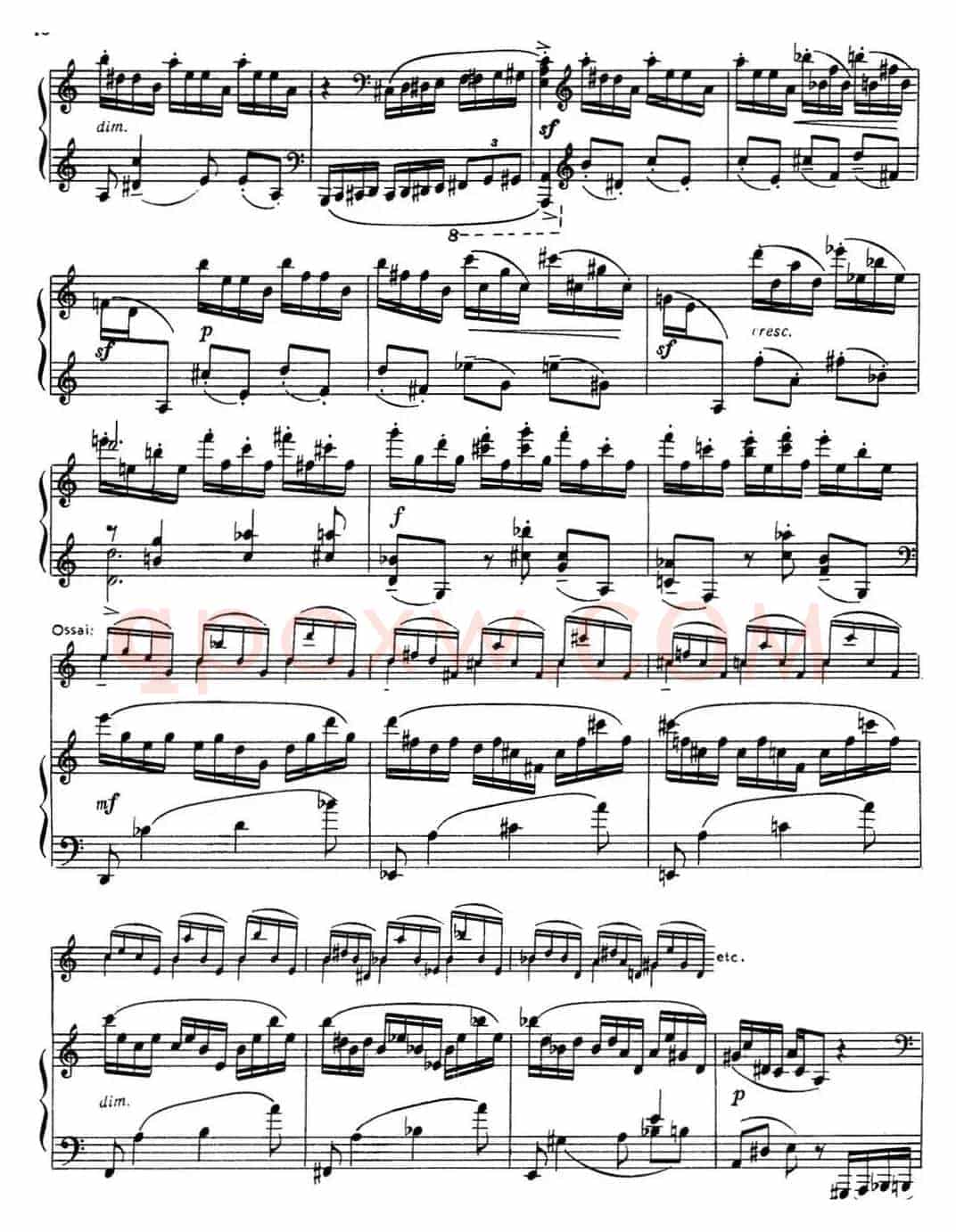 拉赫玛尼诺夫 音画练习曲14或15 Etudes tableaux Op.39 No.6
