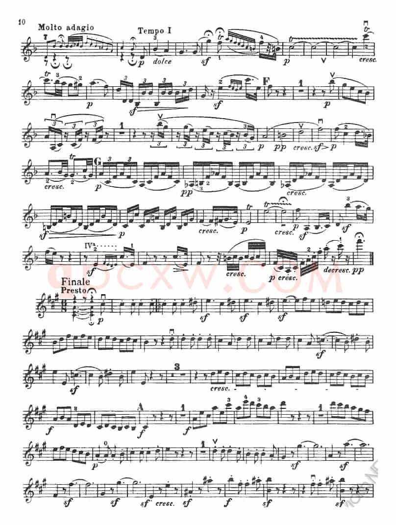 献给好友鲁道尔夫·克鲁采：奏鸣曲（A大调）