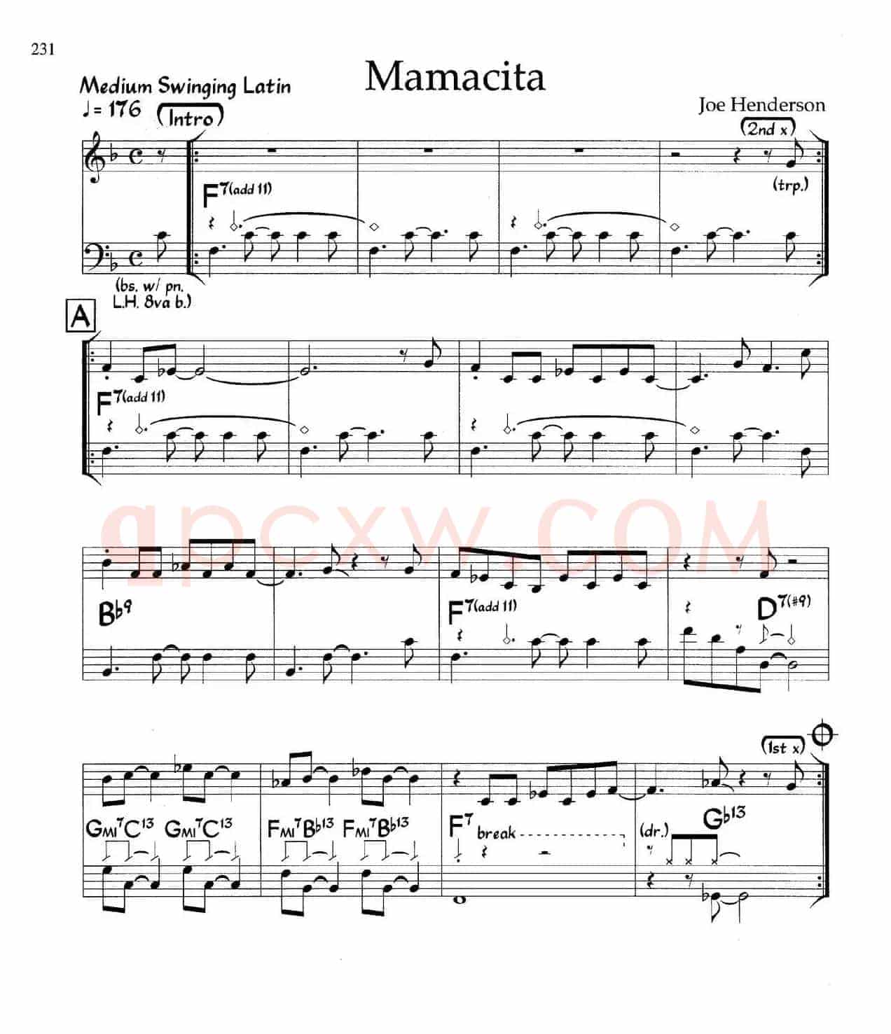 Mamacita（爵士钢琴曲）