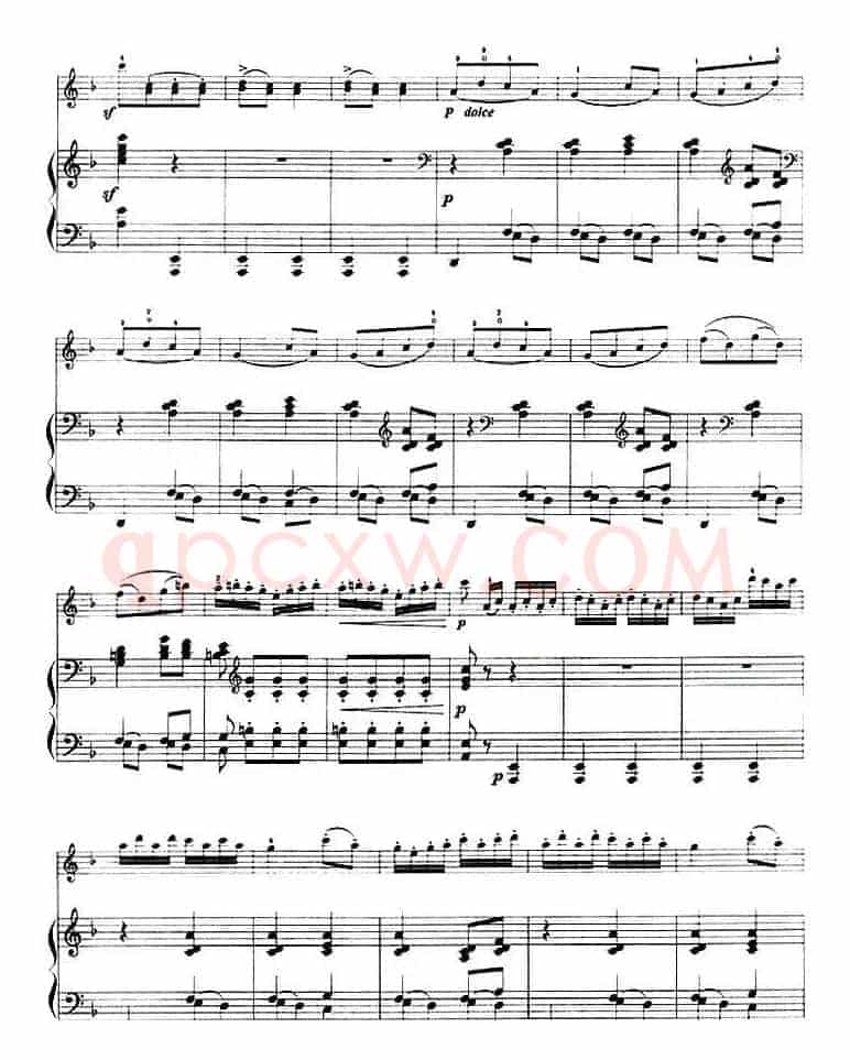 第一回旋曲(Rondo No.1、小提琴+钢琴伴奏)