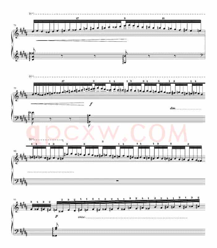 钟（帕格尼尼大练习曲III 、吴锦云制谱版）