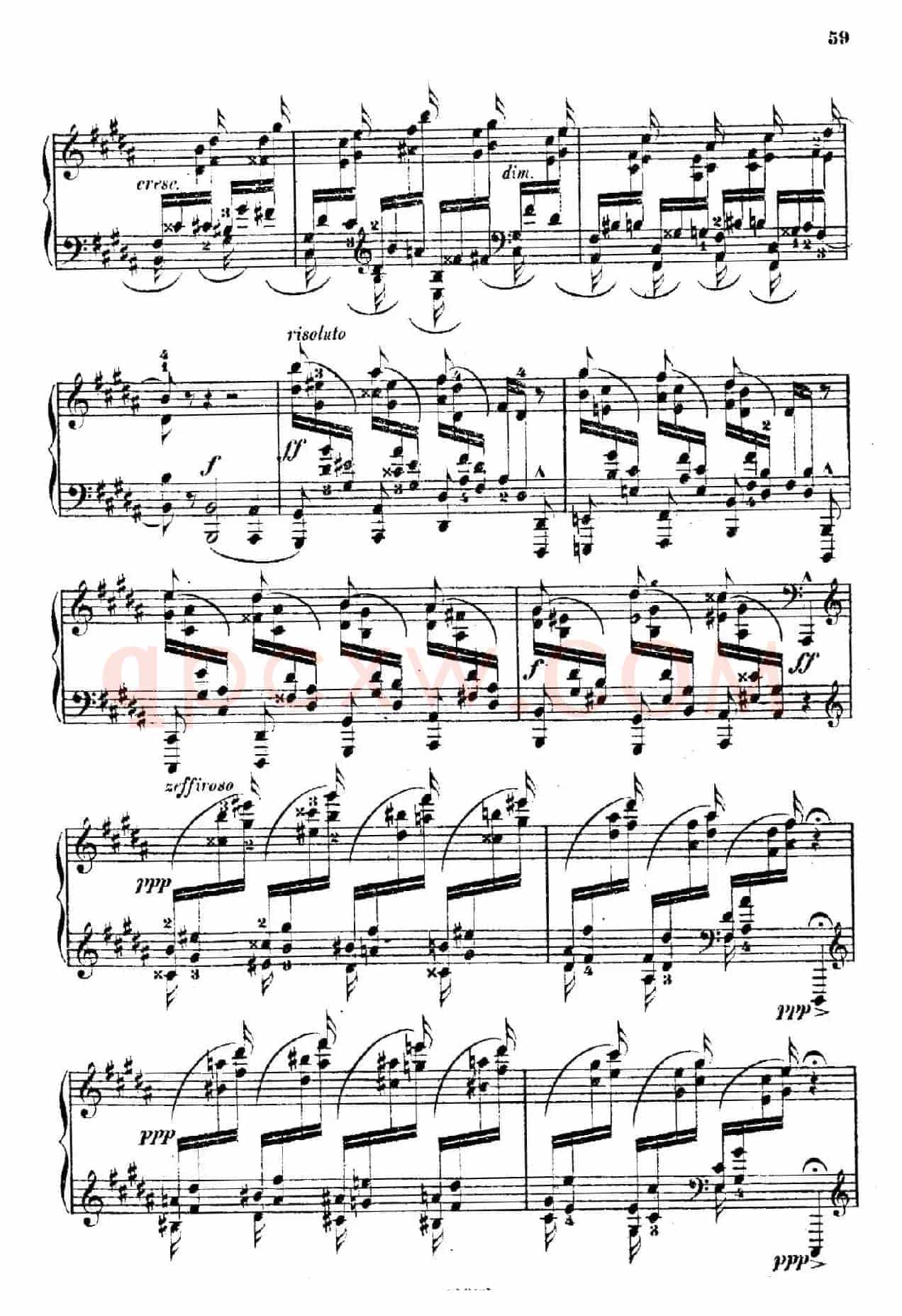 Douze Etudes de Salon Op.5(12首沙龙练习曲·12)