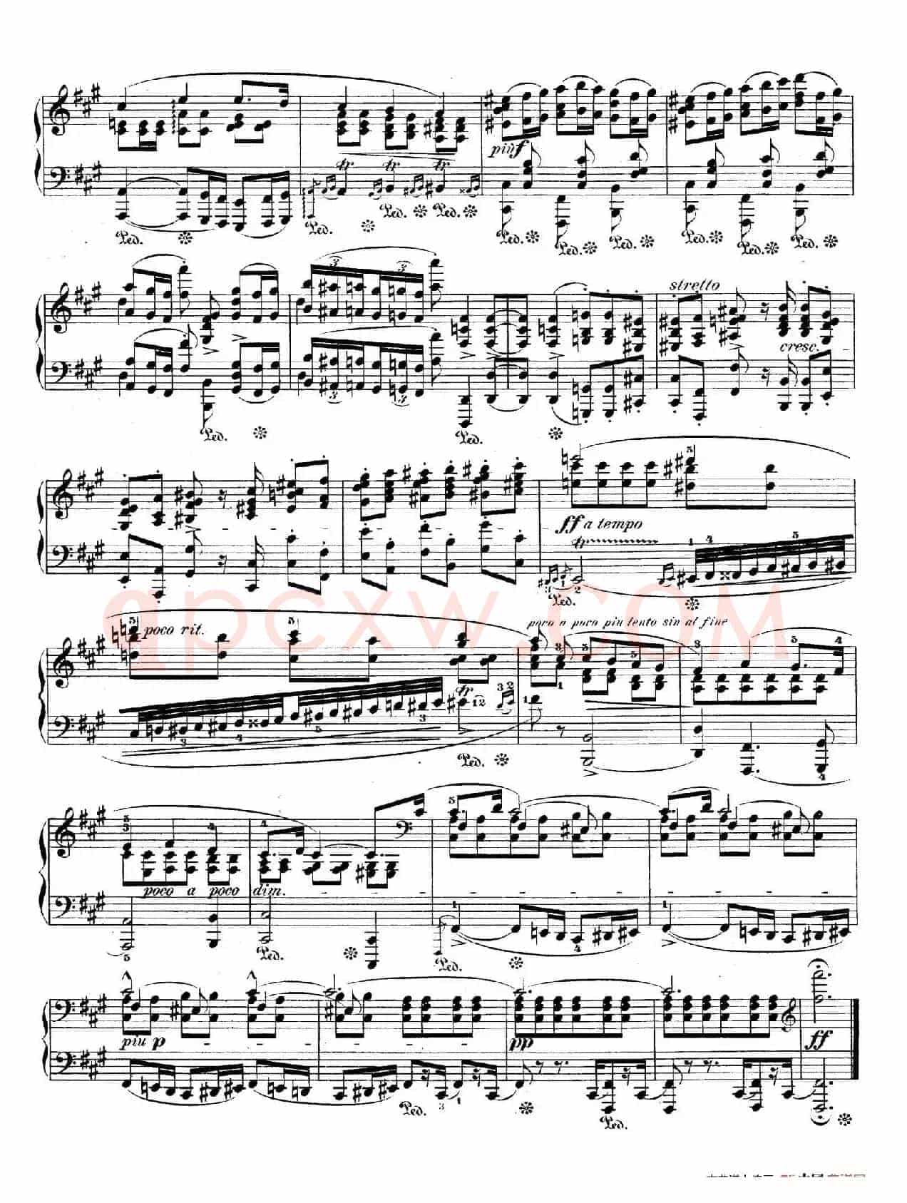 Polonaise in f-Sharp Minor Op.44(升f小调波兰舞曲)