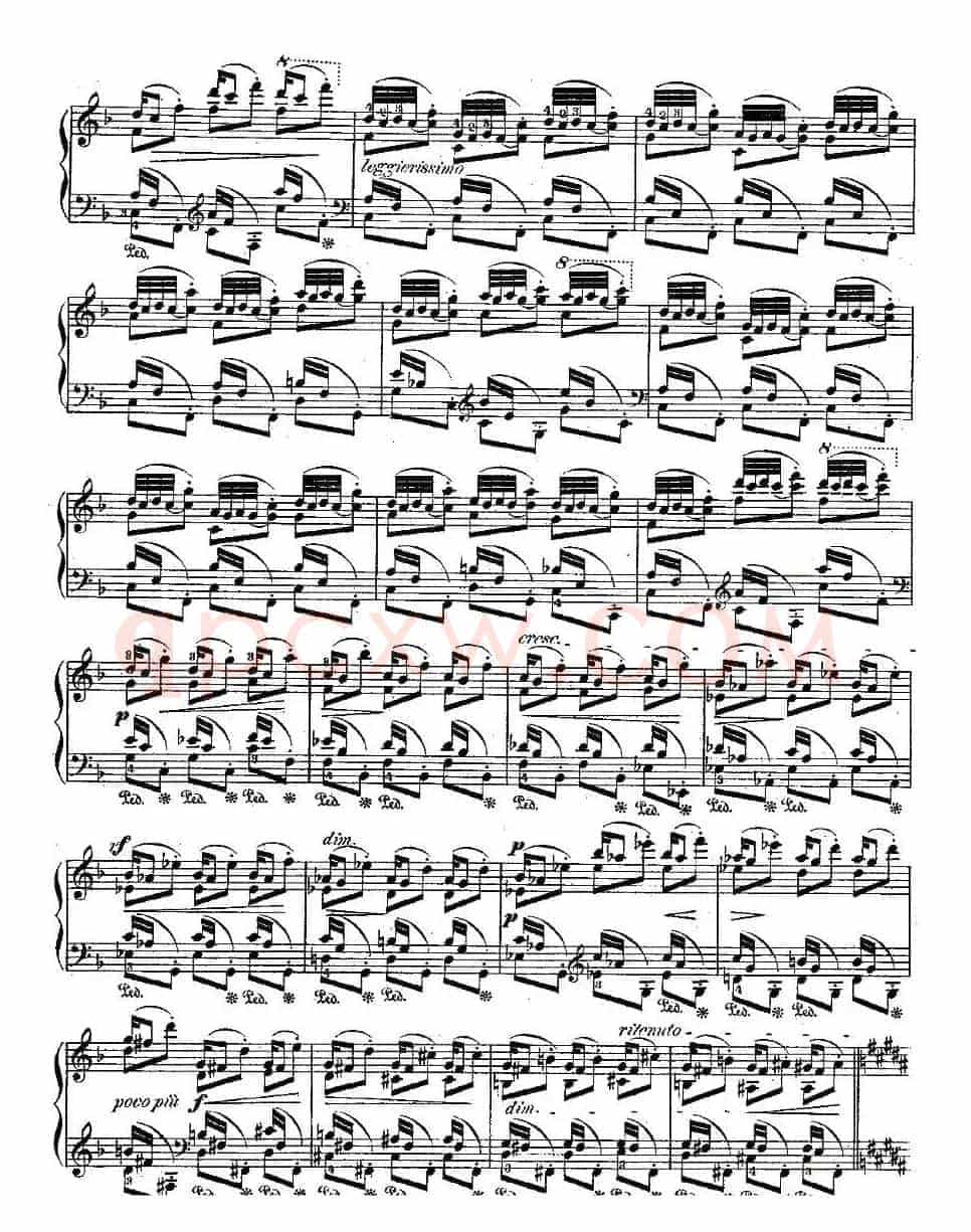 肖邦钢琴练习曲，Op.25之三