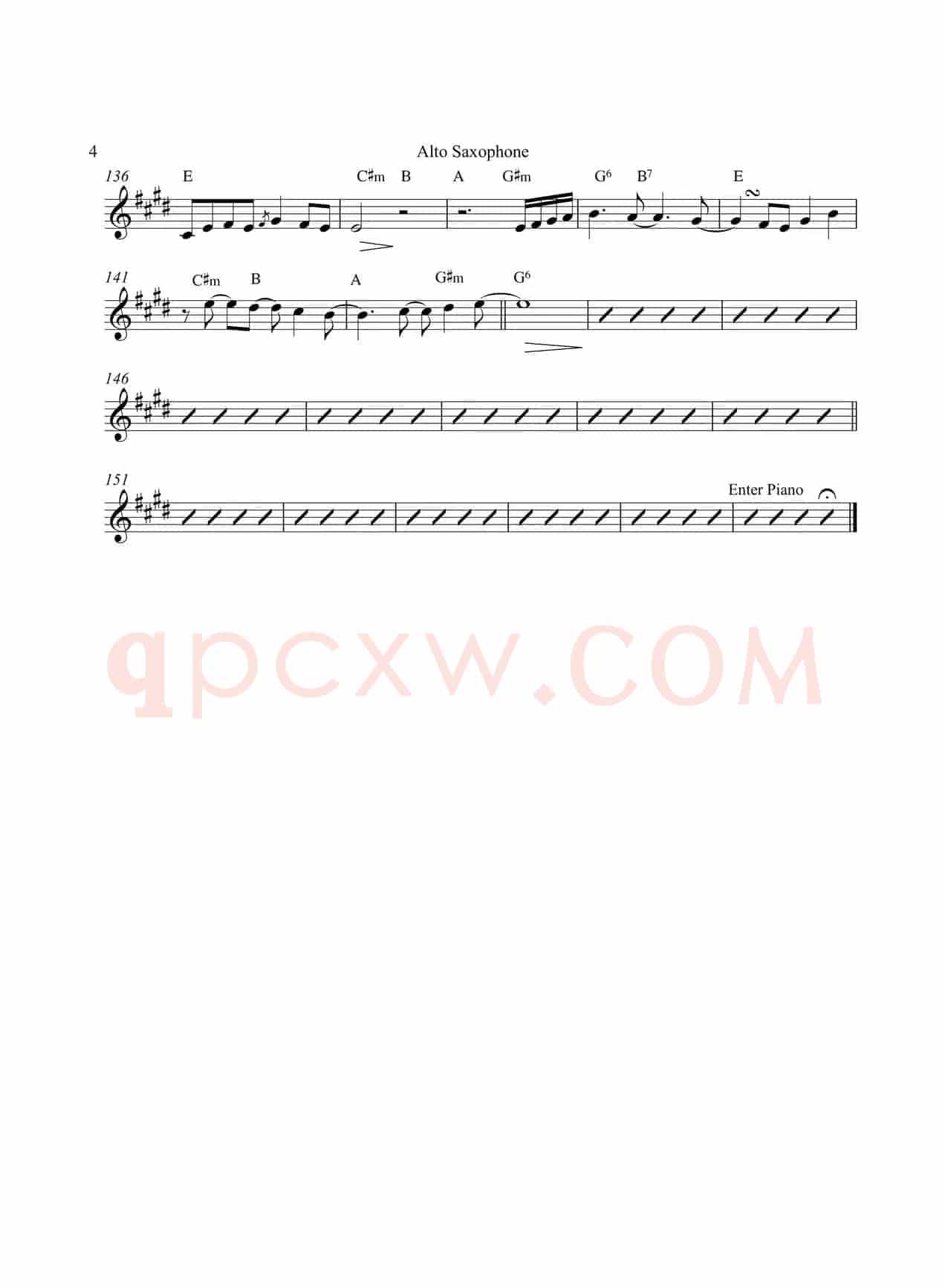 The First Noel（中音萨克斯）