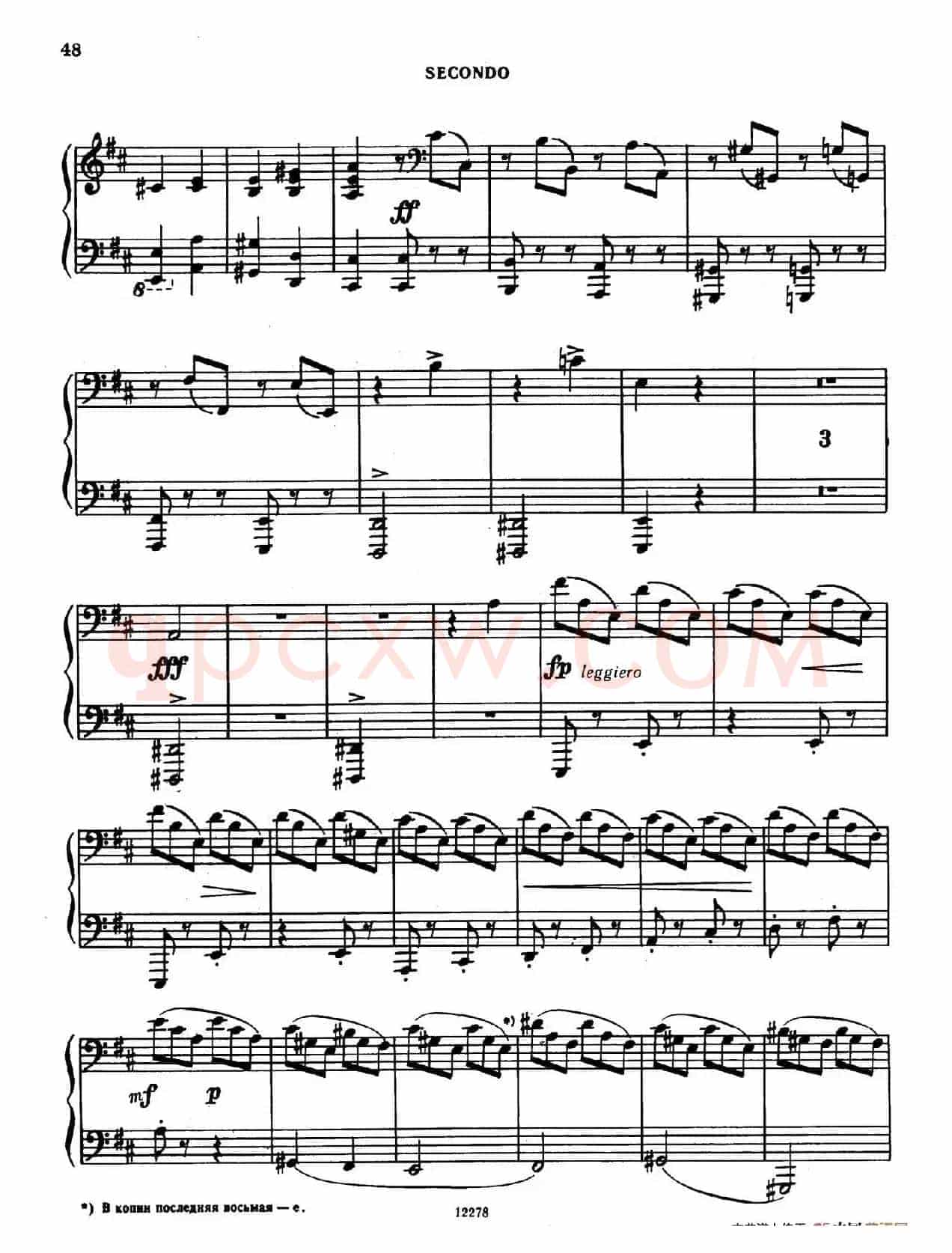 Tarantella in D Major(D大调塔兰泰拉舞曲·四手联弹)