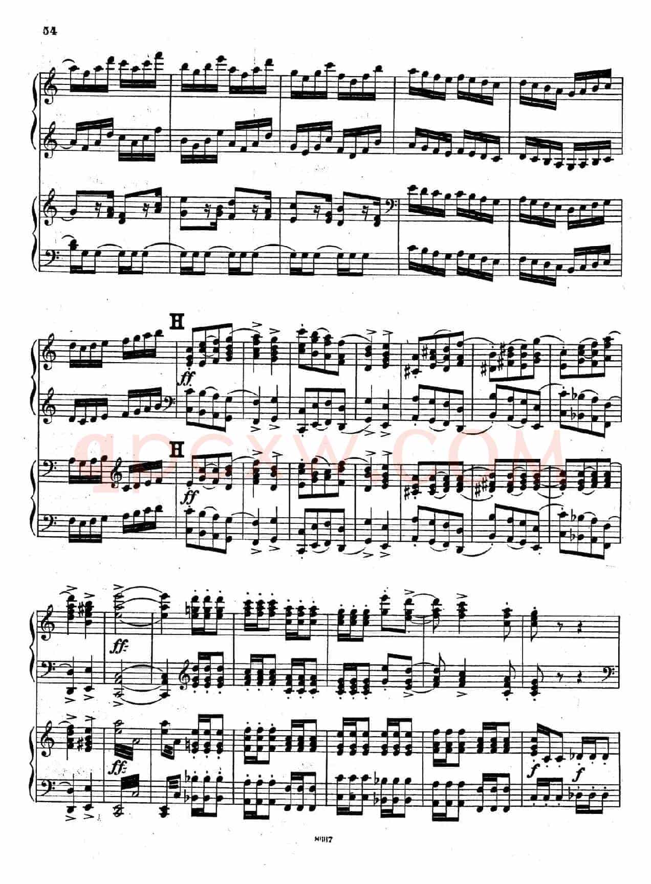 Symphony No.4 in e Minor Op.98(e小调第四交响曲·双钢琴)