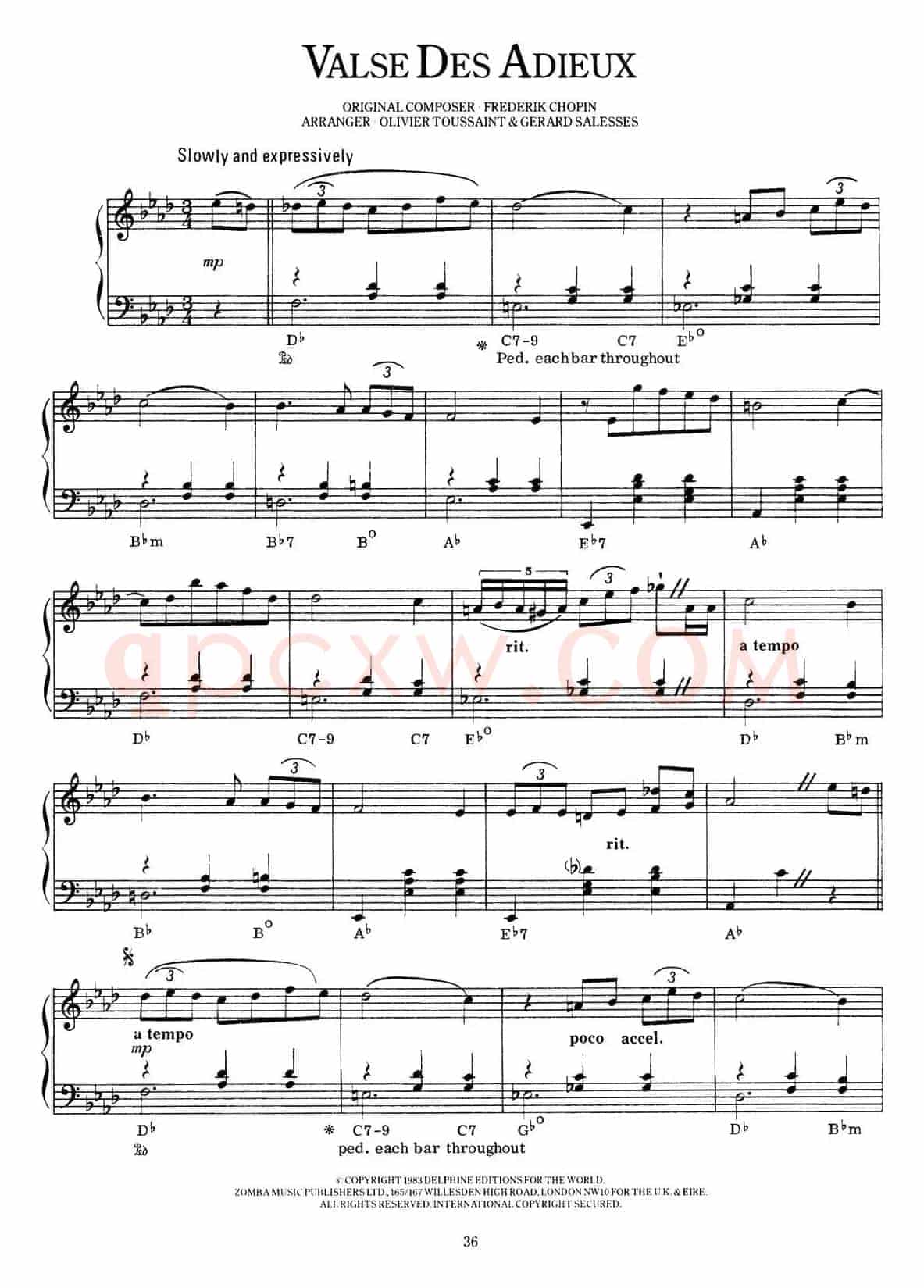 Valse Des Adieux