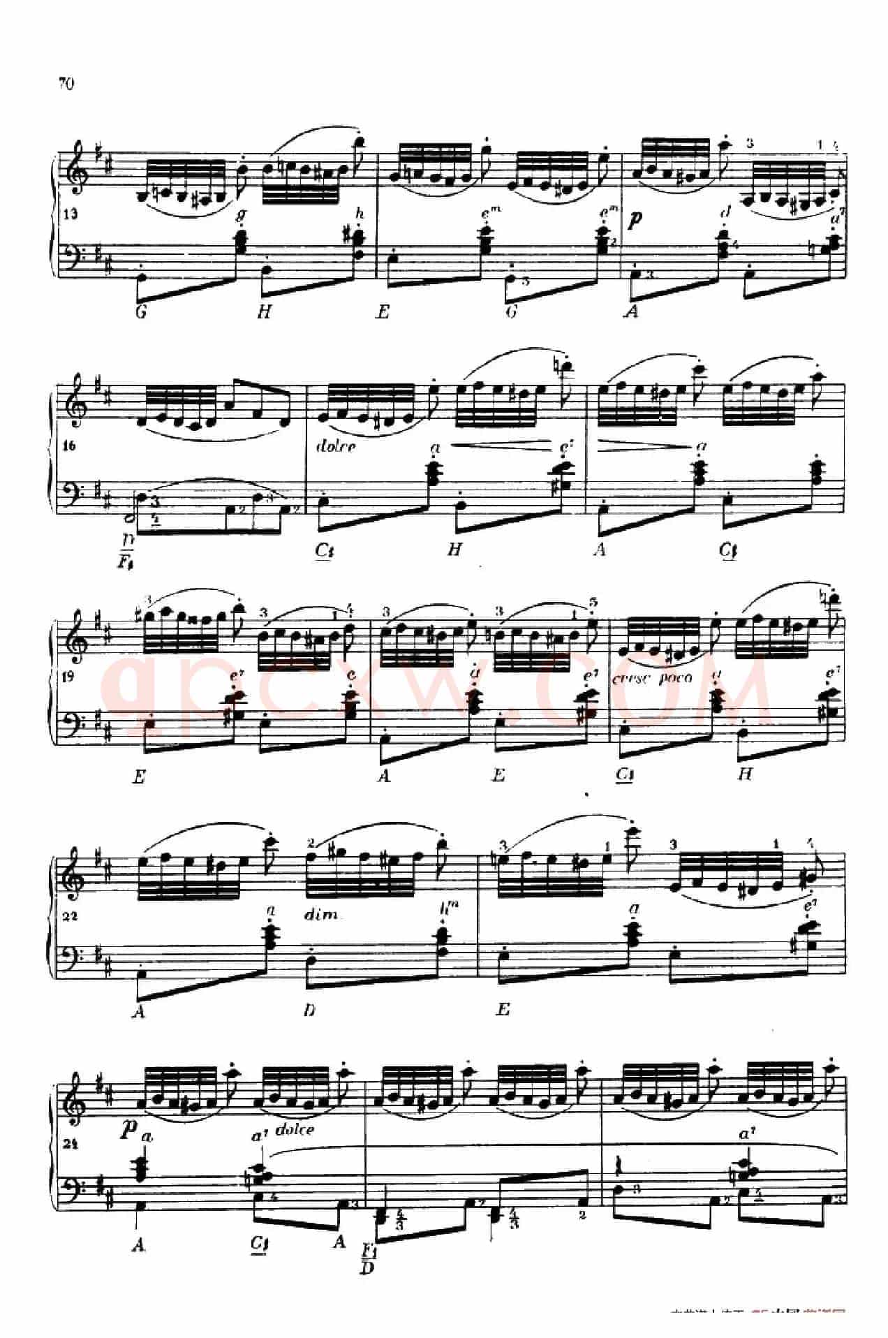 《车尔尼手风琴练习曲集》第Ⅳ册（第14——15首）