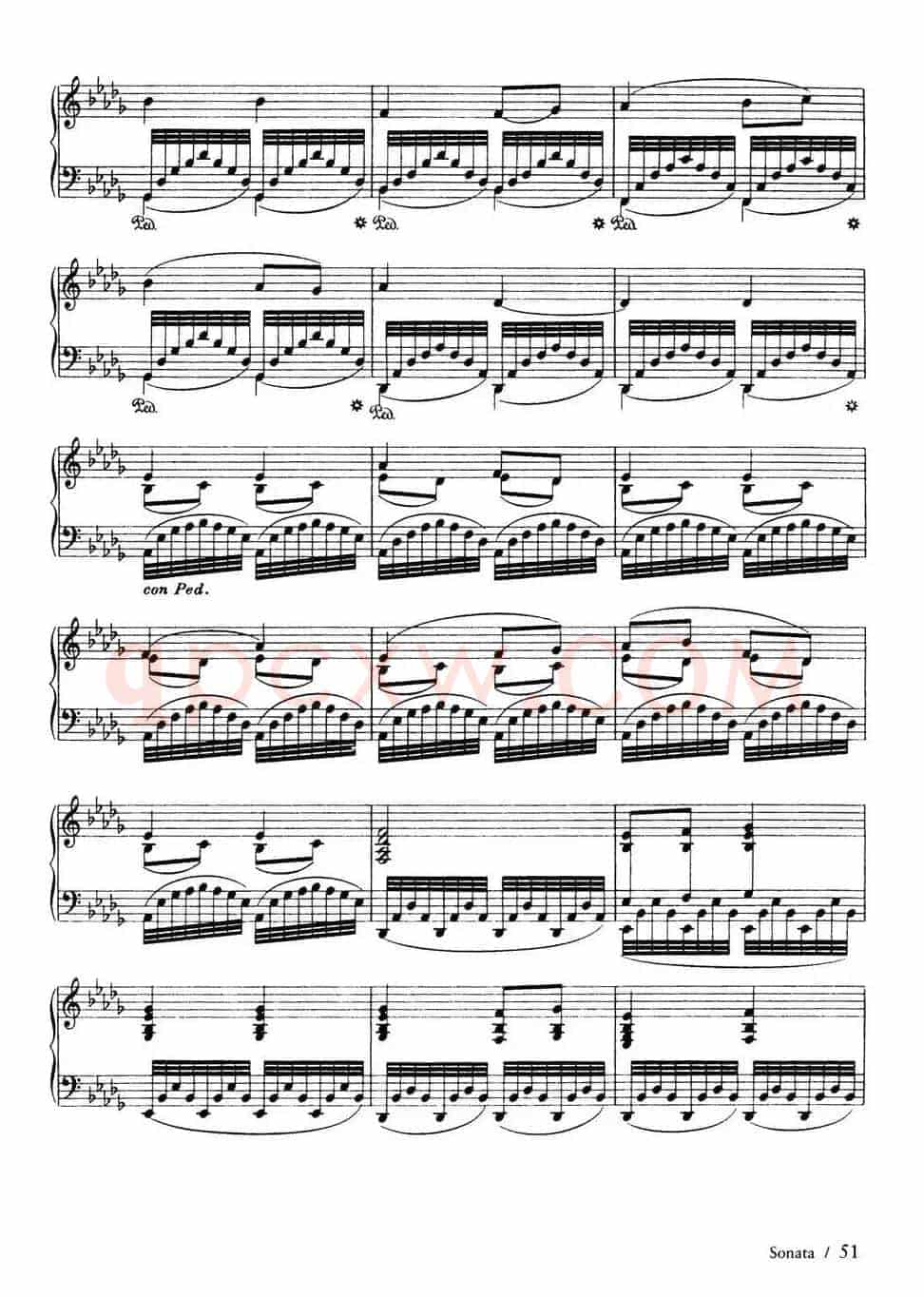 Piano Sonata in F Maj Op·12(F大调钢琴奏鸣曲·第二乐章)