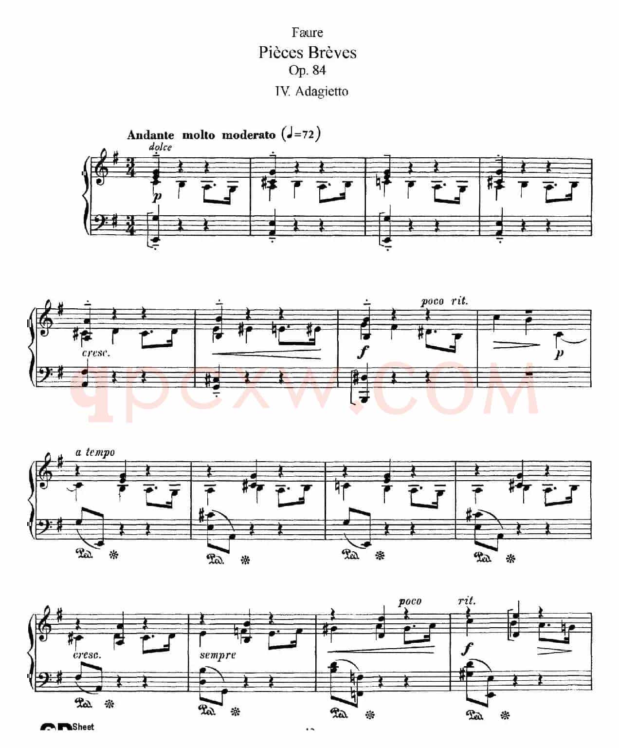 Pieces Breves Op.84（Ⅳ）