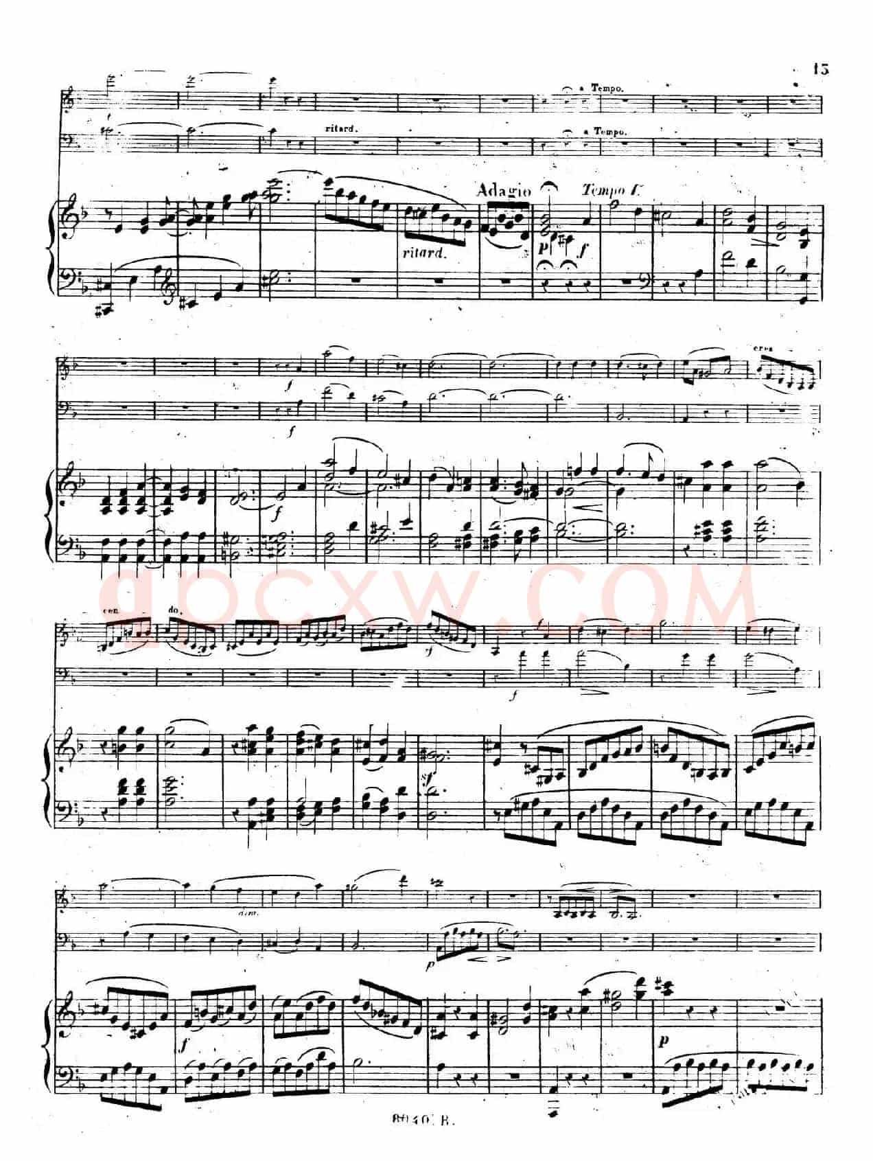 Piano Trio No.1 in d Minor Op.49（d小调第一钢琴三重奏·第一乐章）