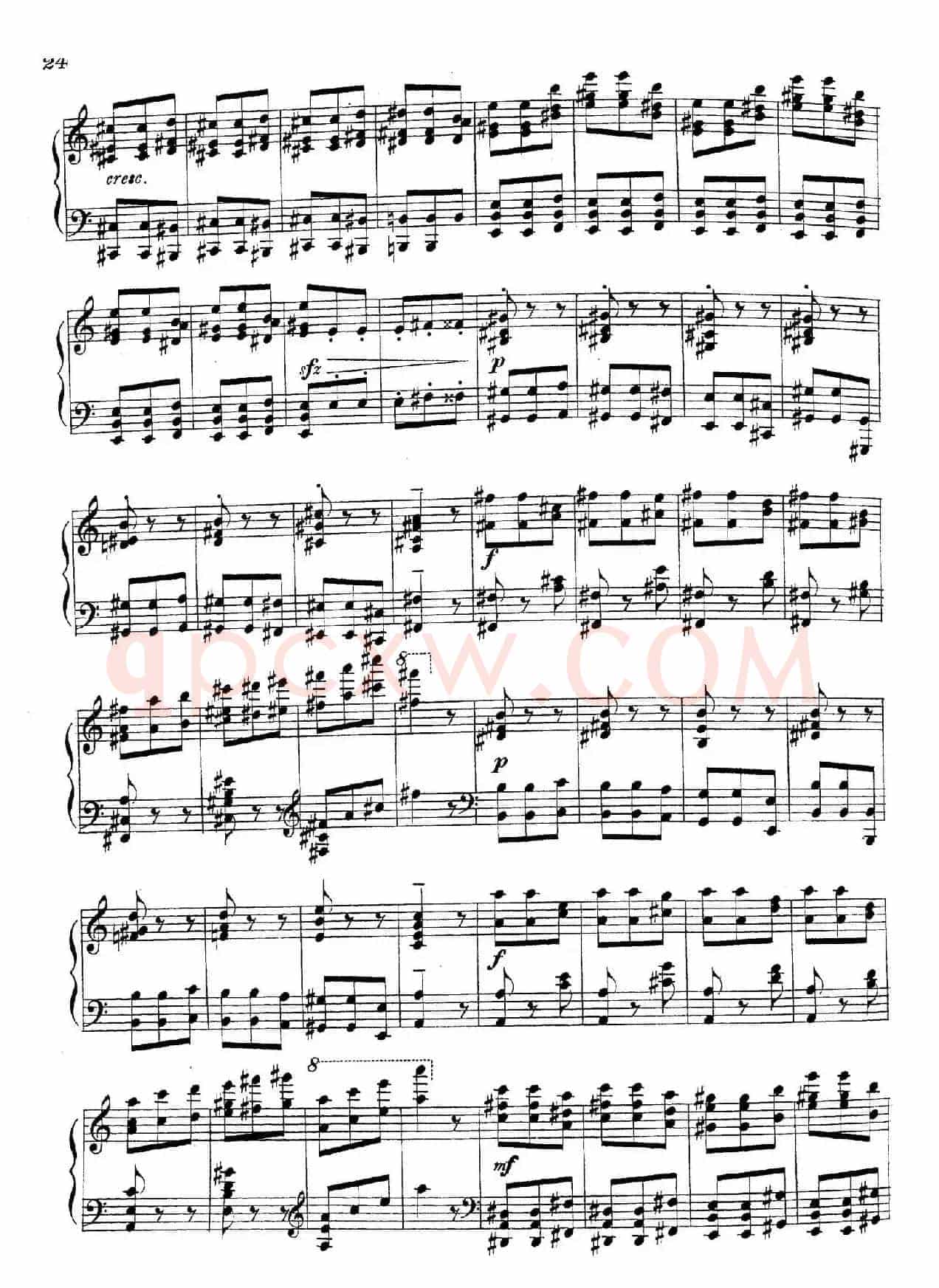 3首音乐会练习曲（Three Concert Etudes Op.24）（Ⅲ）