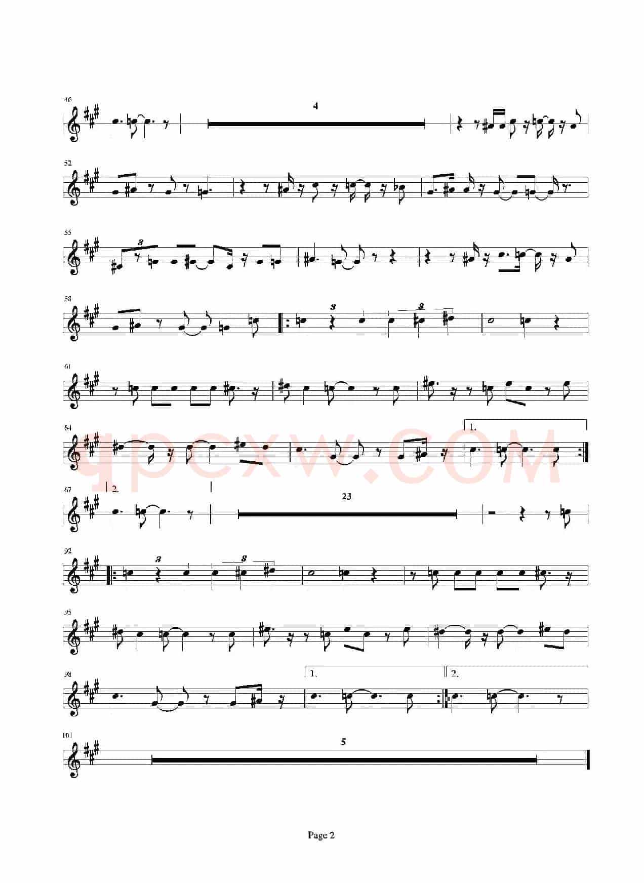 Hasta siempre（又名：Che Guevara（切·格瓦拉））（中音萨克斯）