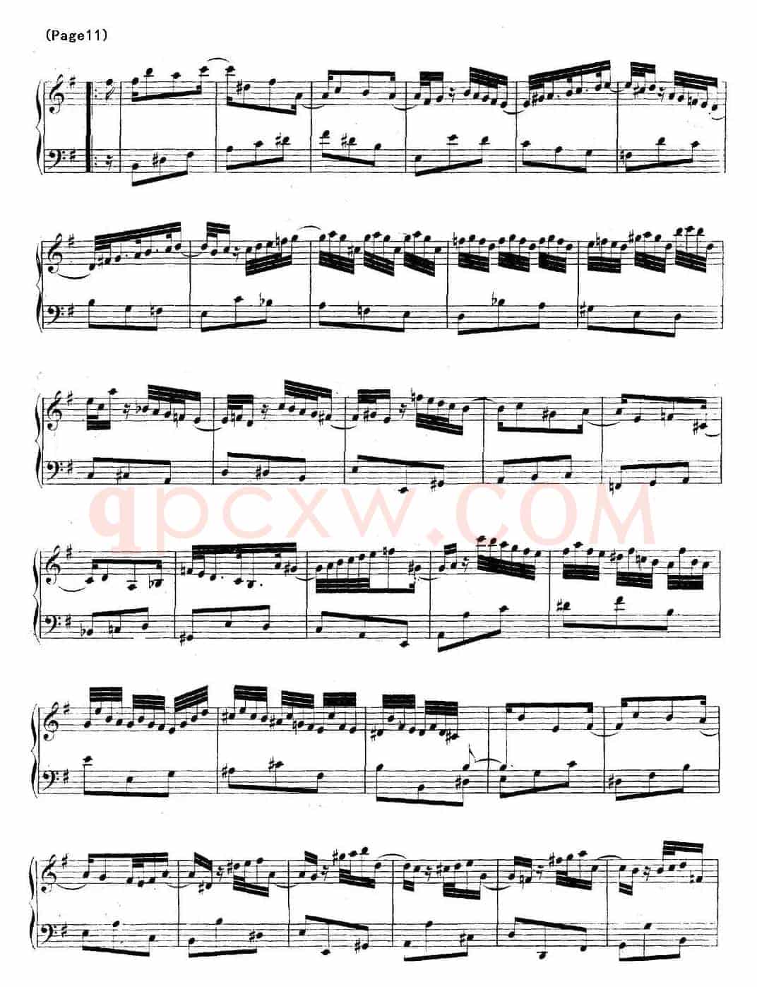 帕蒂塔6首德国组曲（No.6 e小调 巴赫 Partita e Minor BWV 830）