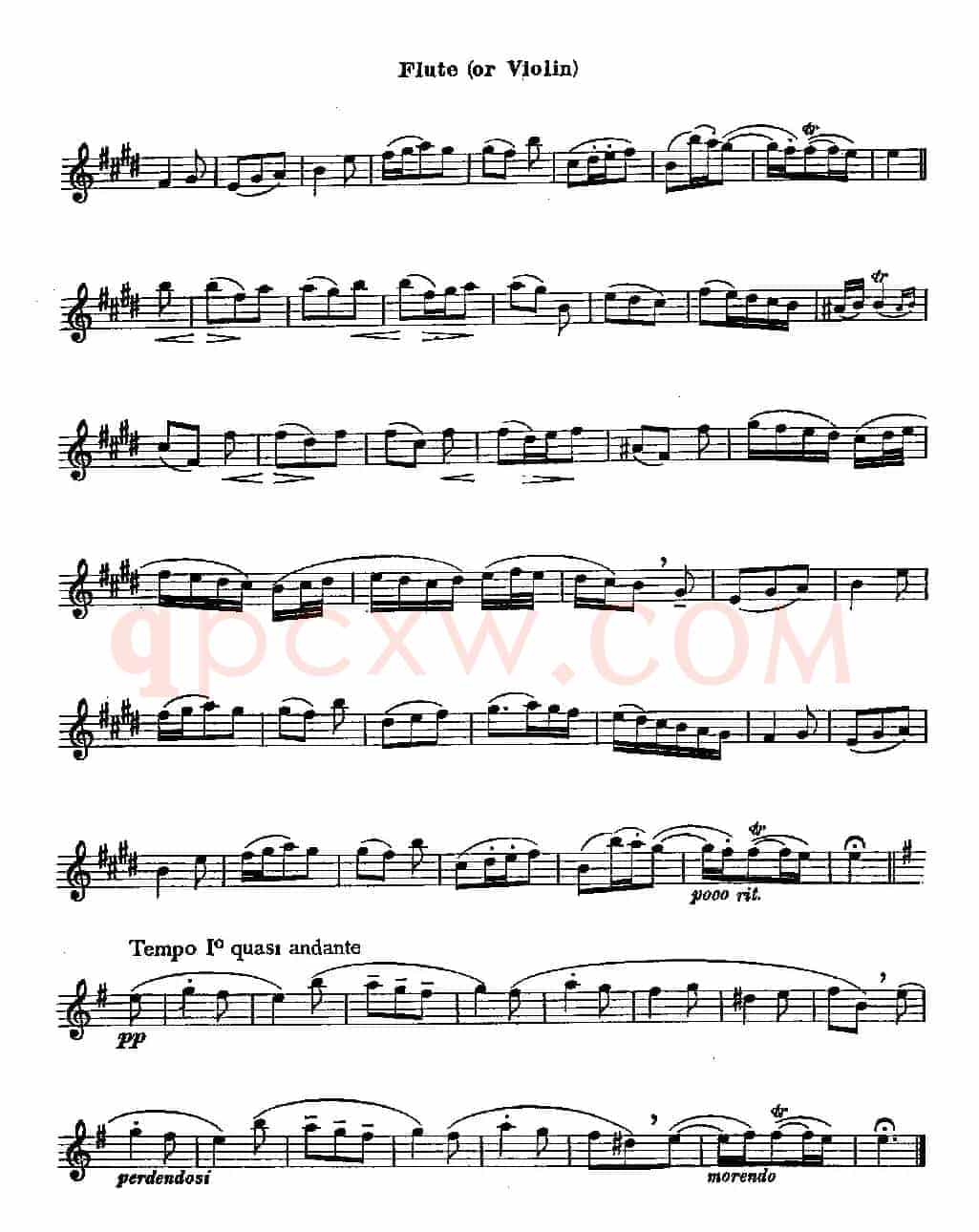 长笛练习曲（1）
